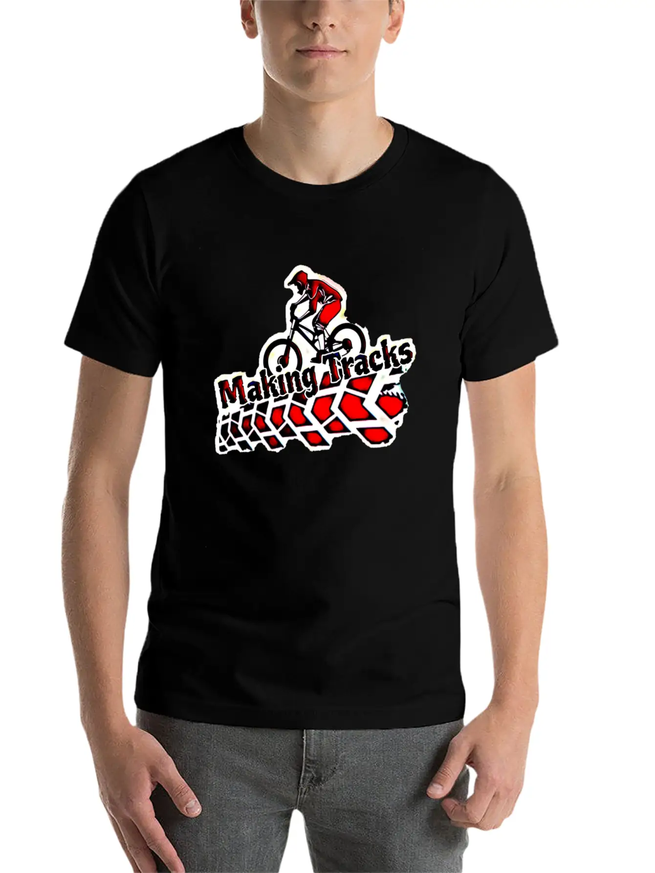 Making Tracks Essential Cotton Tee For Daily Outfits – Unisex Style