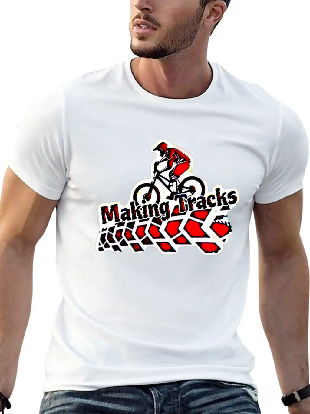 Making Tracks Essential Cotton Tee For Daily Outfits – Unisex Style