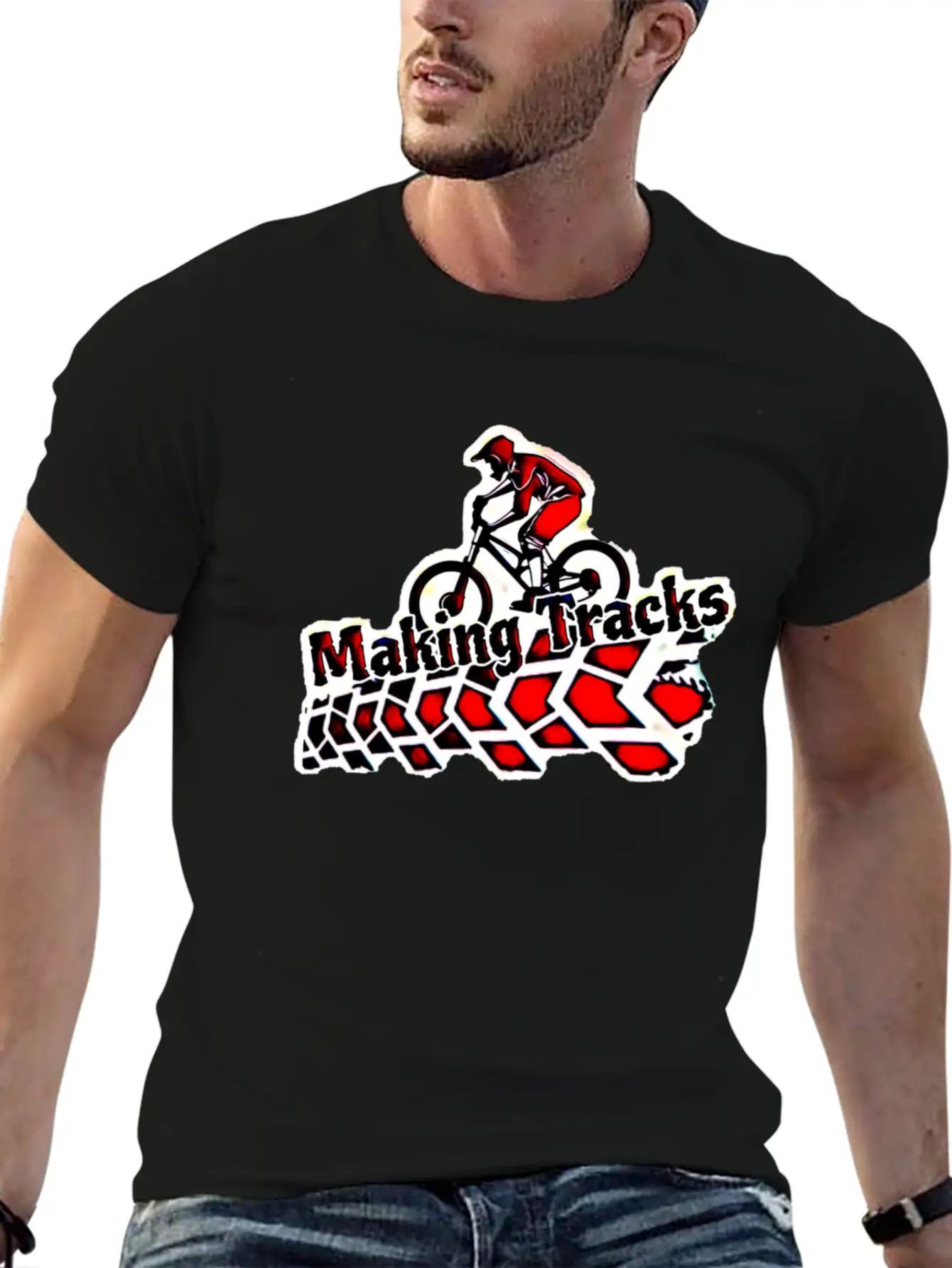 Making Tracks Essential Cotton Tee For Daily Outfits – Unisex Style