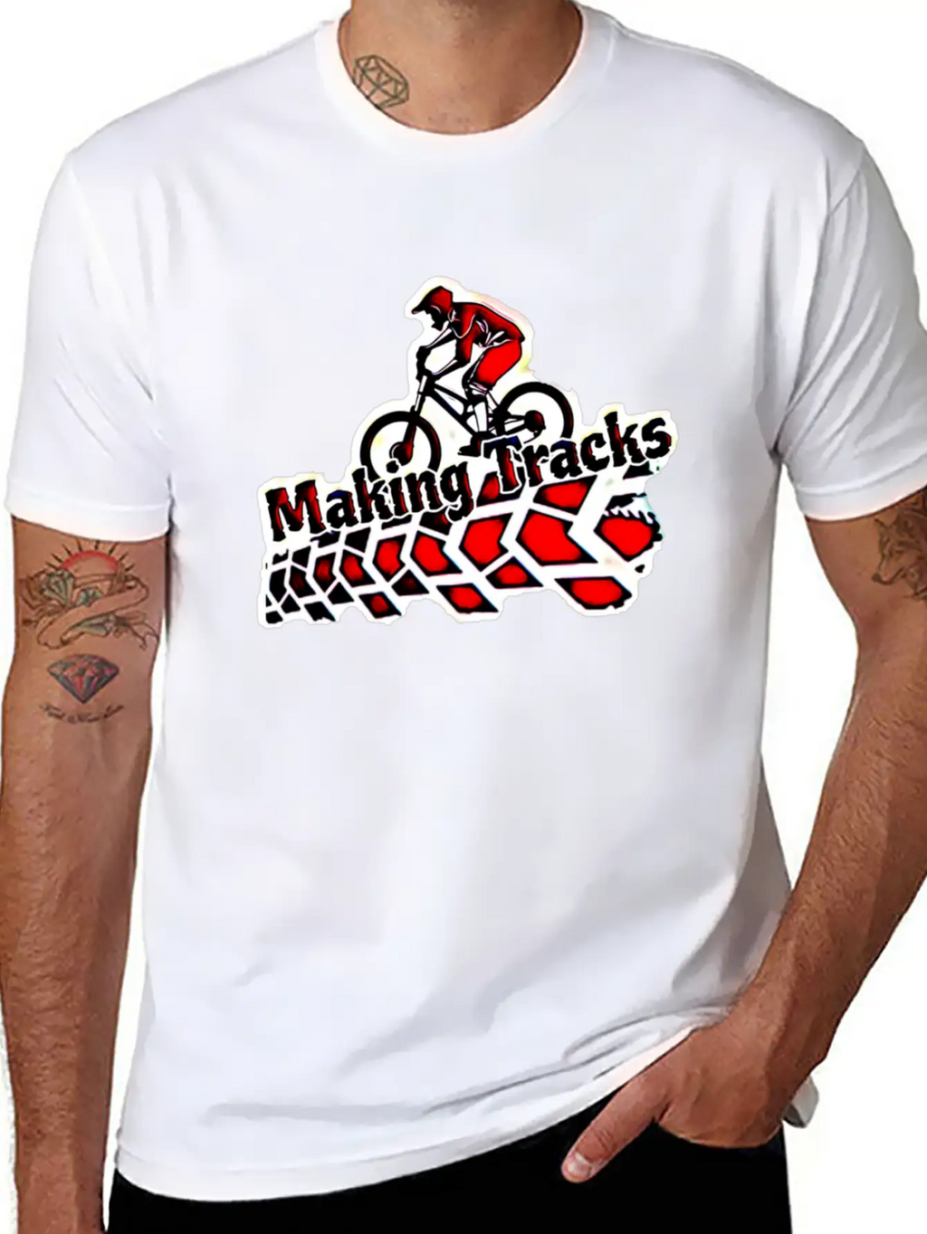 Making Tracks Essential Cotton Tee For Daily Outfits – Unisex Style