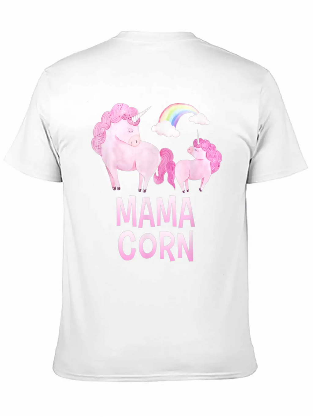 Mama Corn Greek Mom Unicorn Baby Shower T Shirt Stylish Everyday T-Shirt – Unisex Basic Cotton Tee