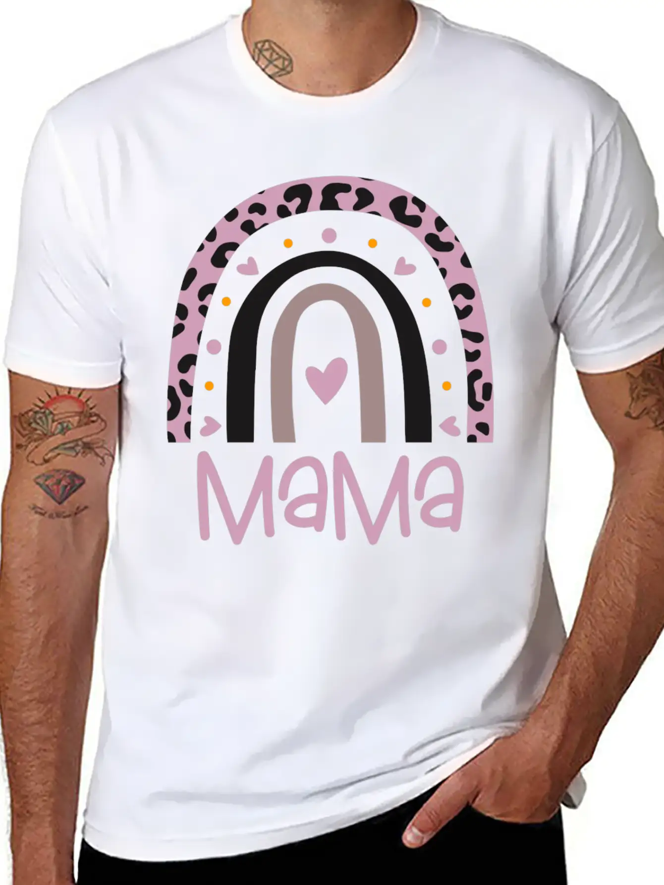 Mama Rainbow Unisex Casual T-Shirt – Clean Design For Daily Comfort