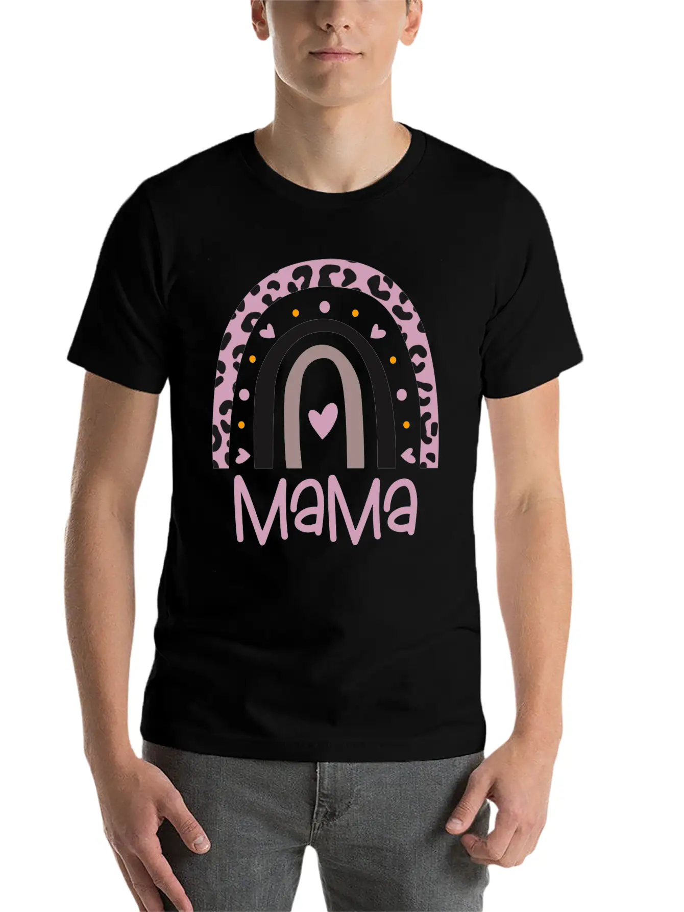 Mama Rainbow Unisex Casual T-Shirt – Clean Design For Daily Comfort