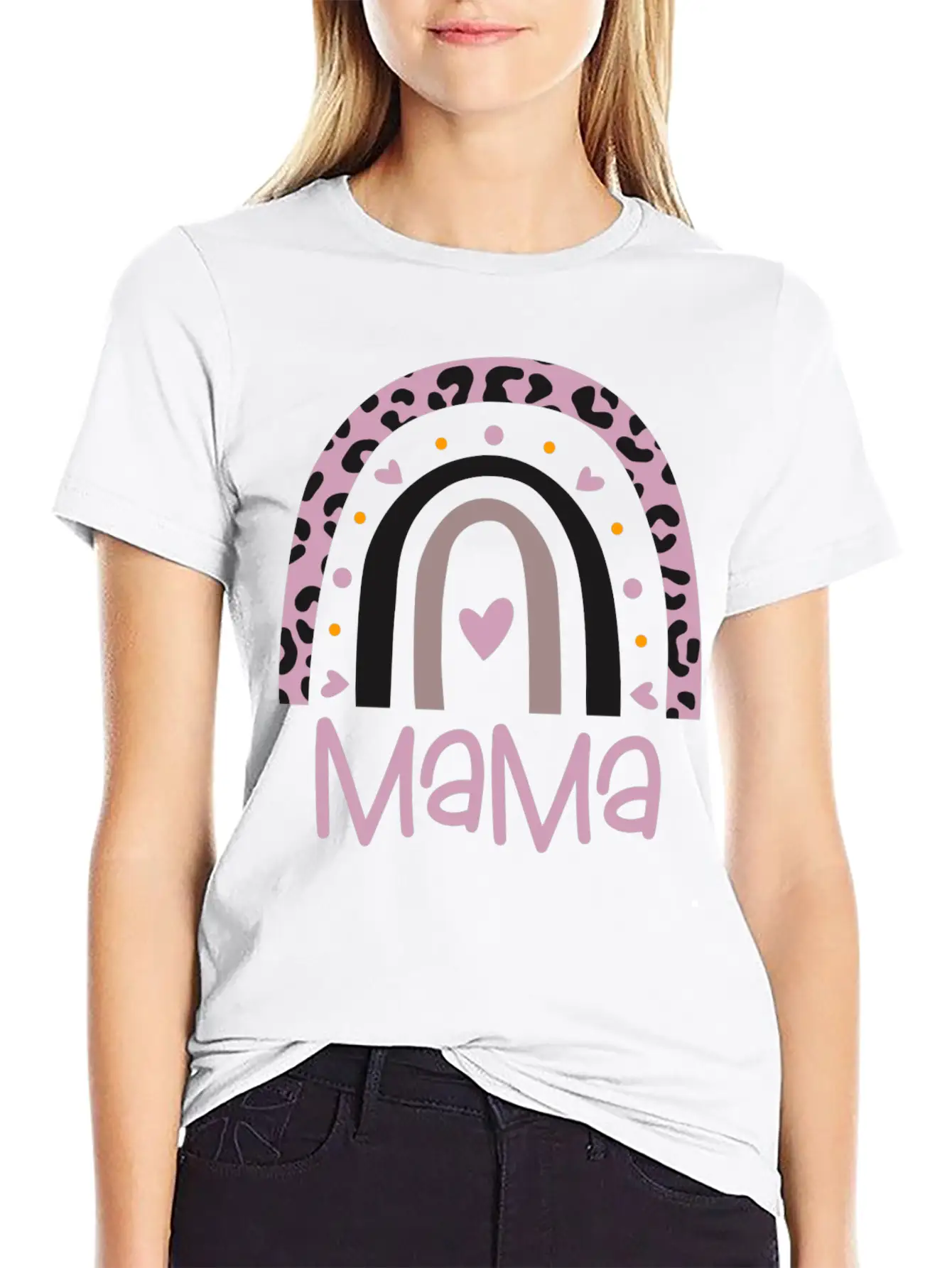 Mama Rainbow Unisex Casual T-Shirt – Clean Design For Daily Comfort