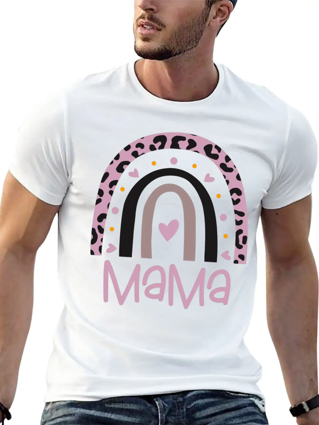 Mama Rainbow Unisex Casual T-Shirt – Clean Design For Daily Comfort