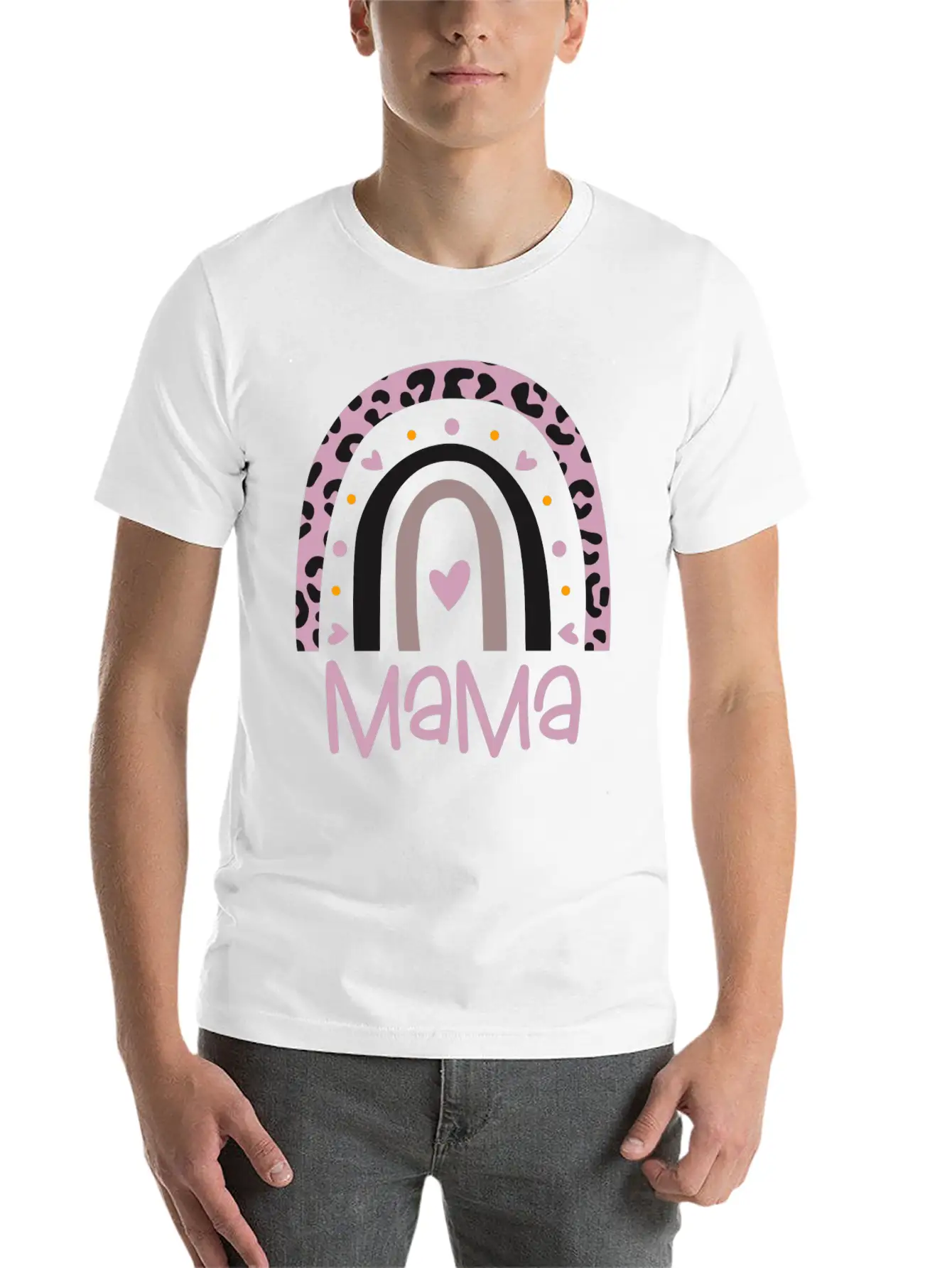Mama Rainbow Unisex Casual T-Shirt – Clean Design For Daily Comfort