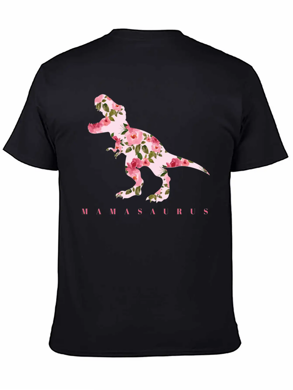 Mamasaurus With Cute Floral Dinosaur Unisex Casual T-Shirt – Clean Design For Daily Comfort