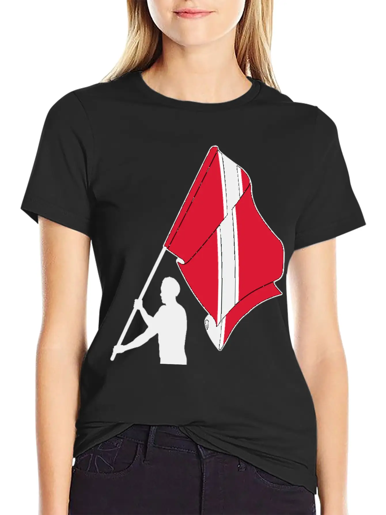 Man Flag Trinidad Tobago, Casual Graphic T-Shirt – Simple And Comfortable Daily Wear