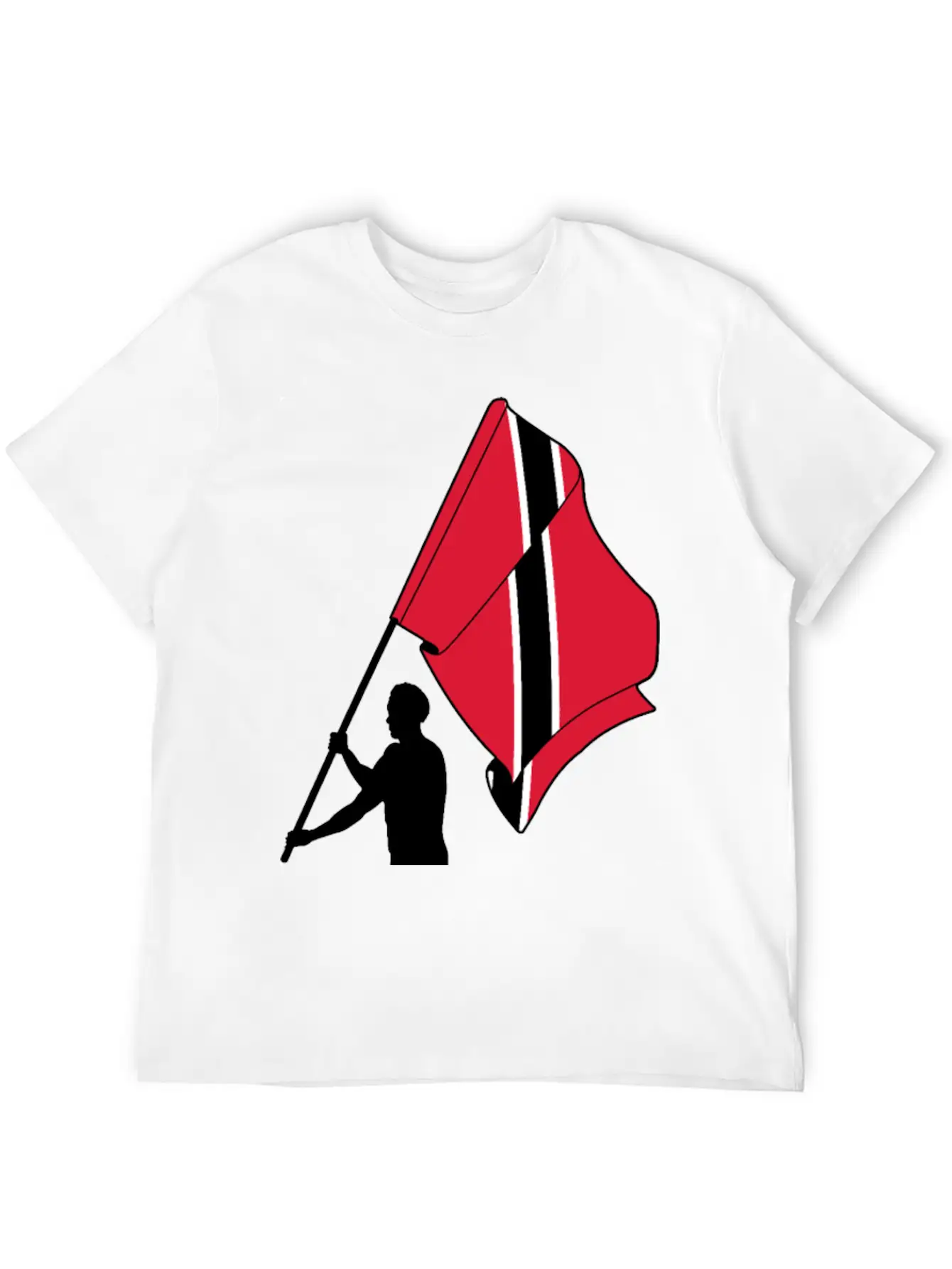 Man Flag Trinidad Tobago, Casual Graphic T-Shirt – Simple And Comfortable Daily Wear