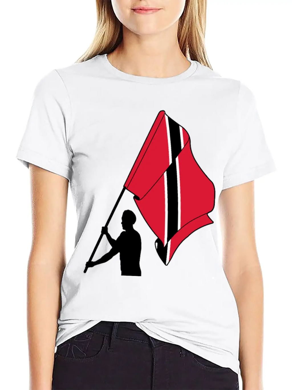 Man Flag Trinidad Tobago, Casual Graphic T-Shirt – Simple And Comfortable Daily Wear