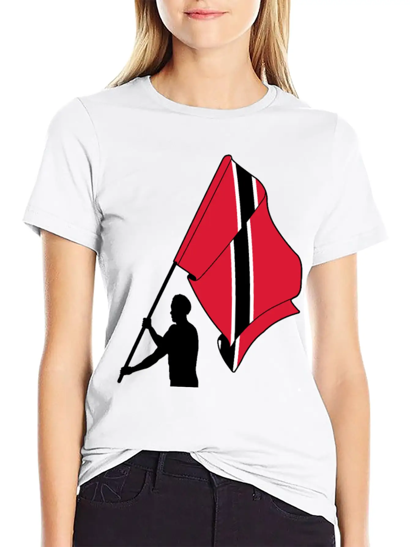 Man Flag Trinidad Tobago, Casual Graphic T-Shirt – Simple And Comfortable Daily Wear