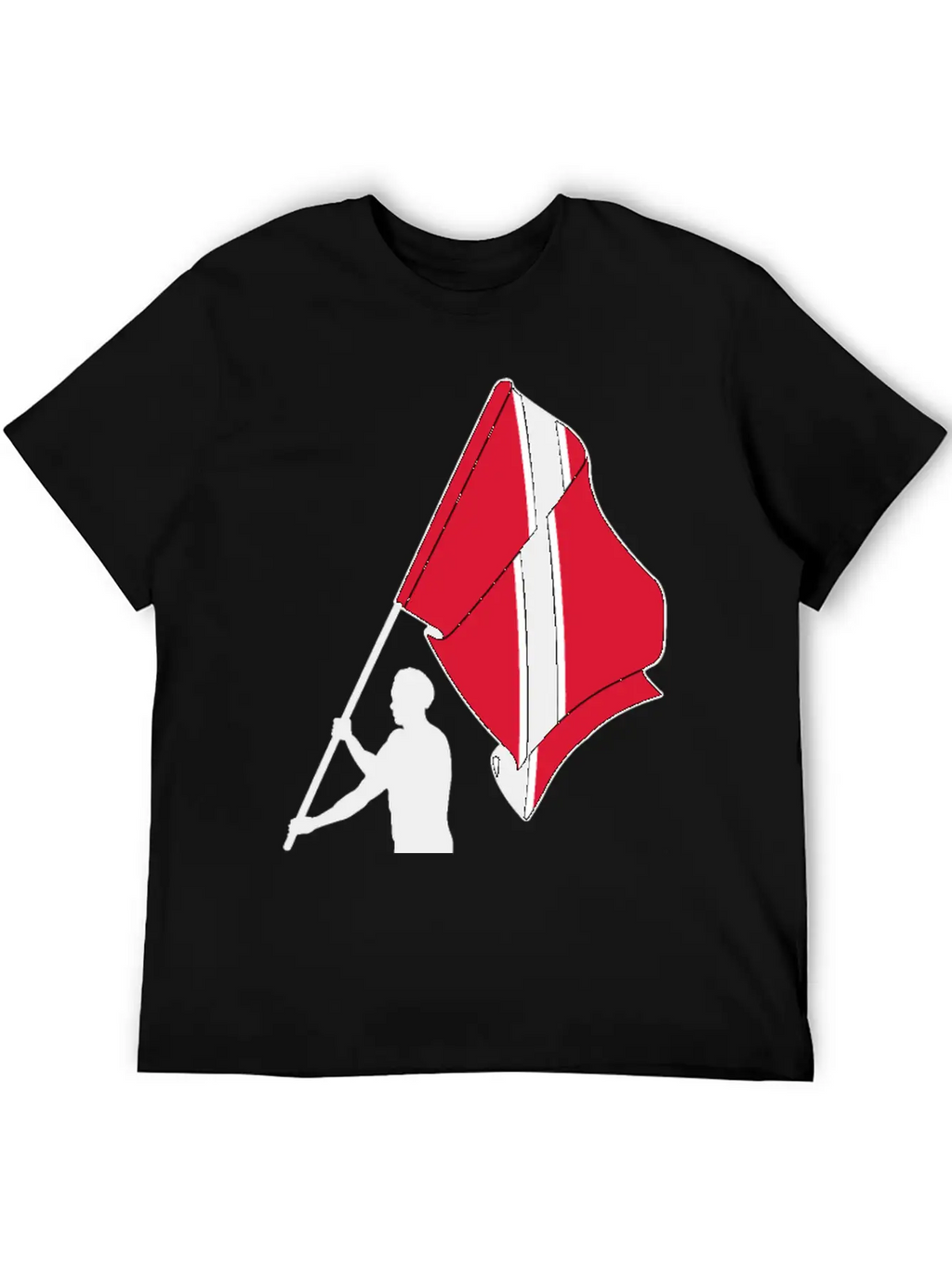 Man Flag Trinidad Tobago, Casual Graphic T-Shirt – Simple And Comfortable Daily Wear