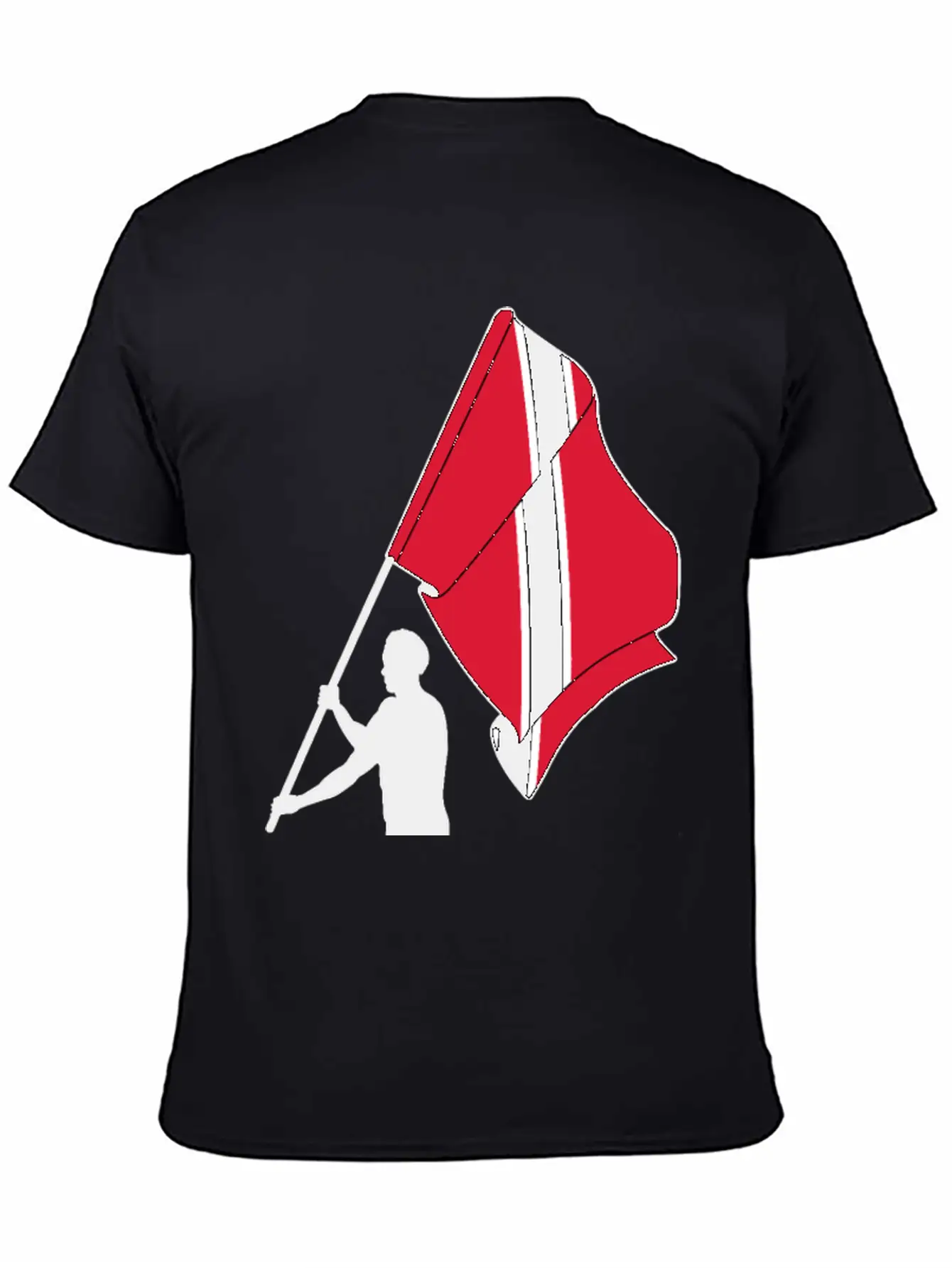 Man Flag Trinidad Tobago, Casual Graphic T-Shirt – Simple And Comfortable Daily Wear