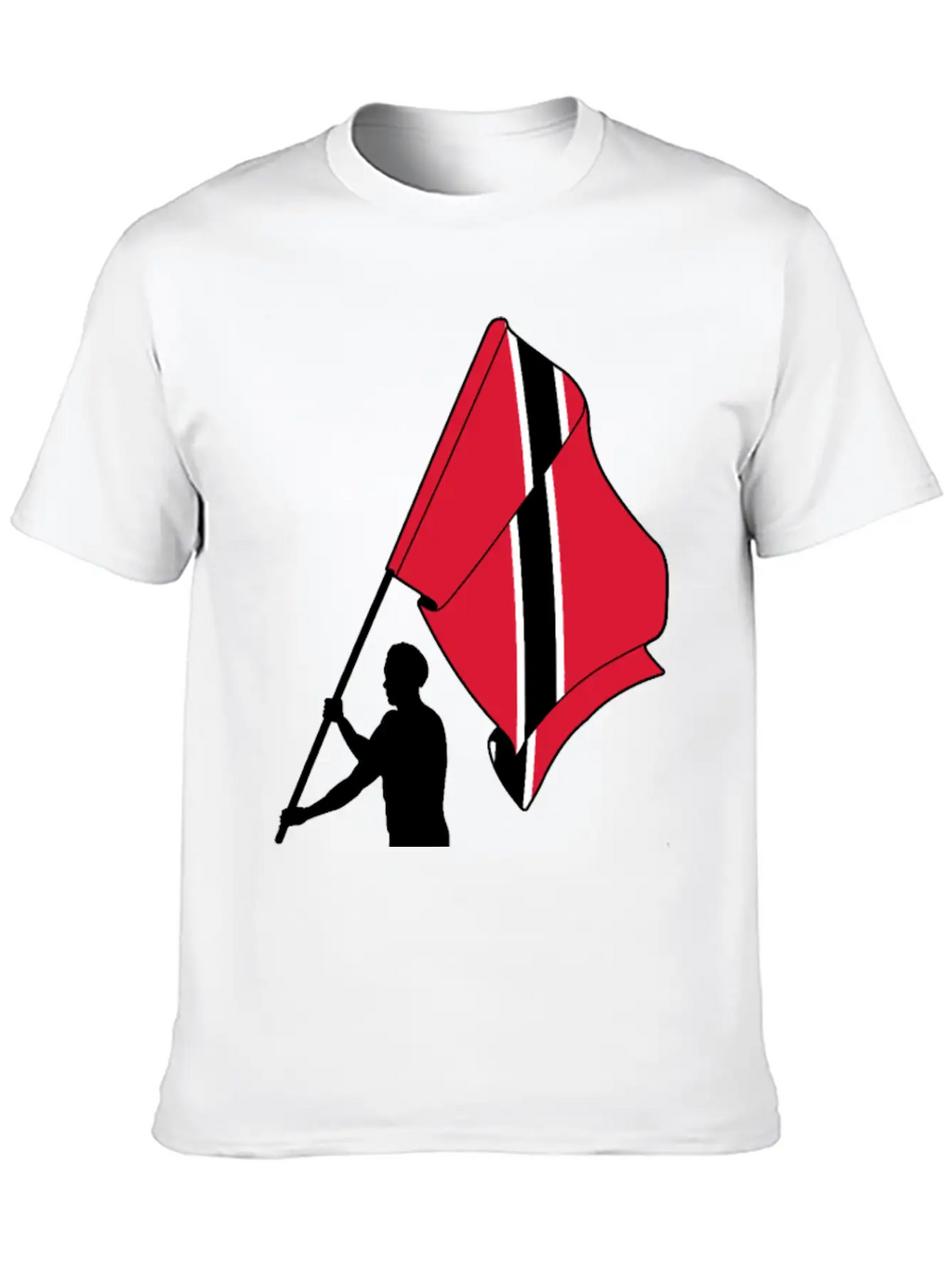 Man Flag Trinidad Tobago, Casual Graphic T-Shirt – Simple And Comfortable Daily Wear