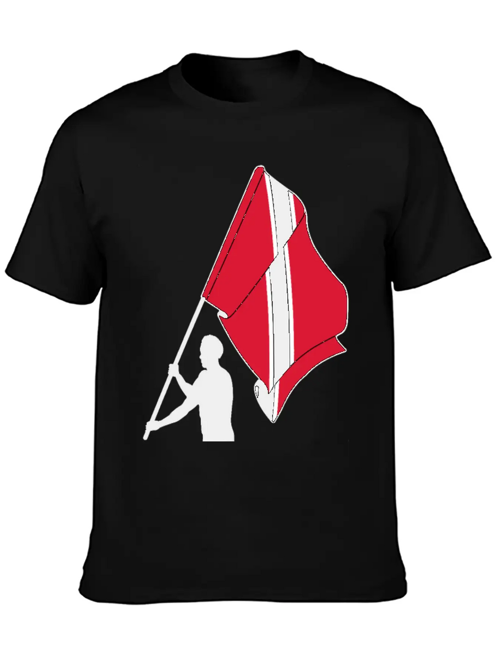 Man Flag Trinidad Tobago, Casual Graphic T-Shirt – Simple And Comfortable Daily Wear