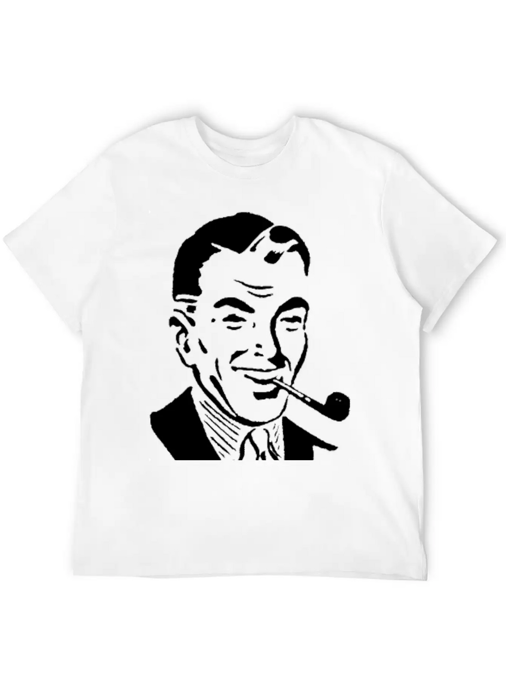 Man Smoking Pipe Breathable Graphic T-Shirt – Perfect For Casual Days