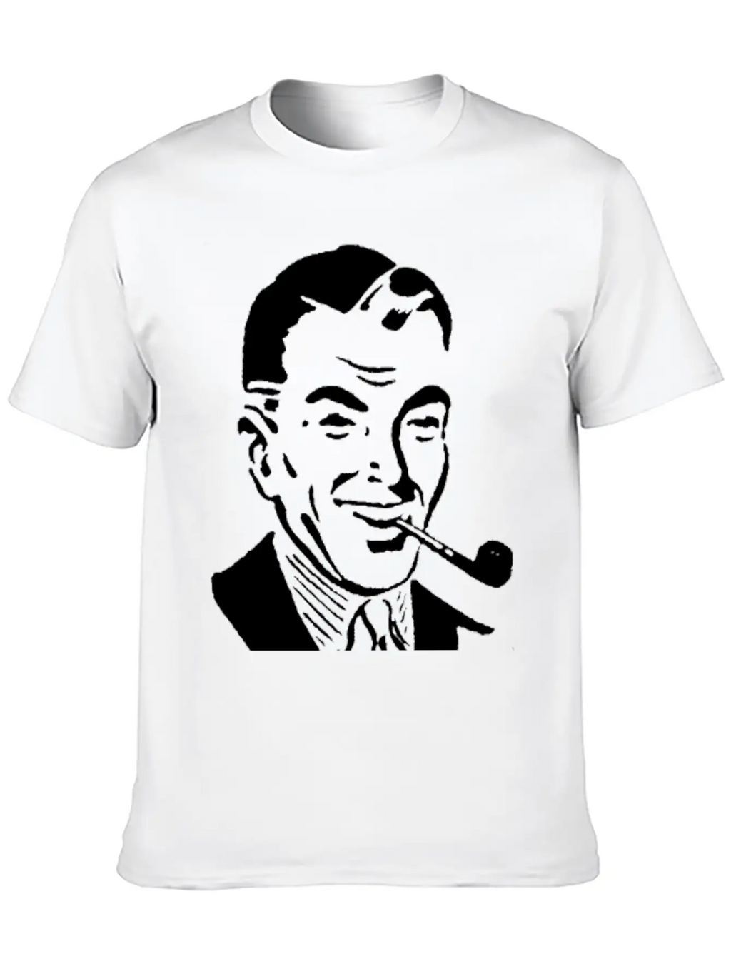 Man Smoking Pipe Breathable Graphic T-Shirt – Perfect For Casual Days