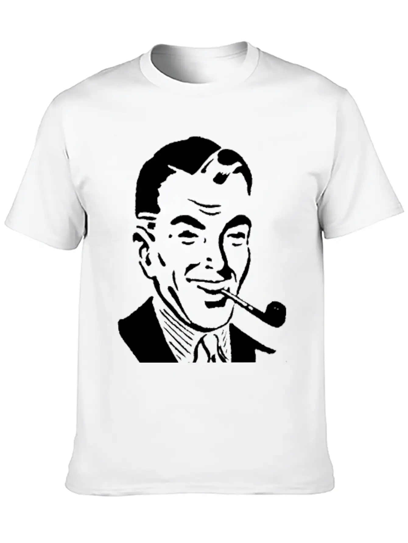 Man Smoking Pipe Breathable Graphic T-Shirt – Perfect For Casual Days