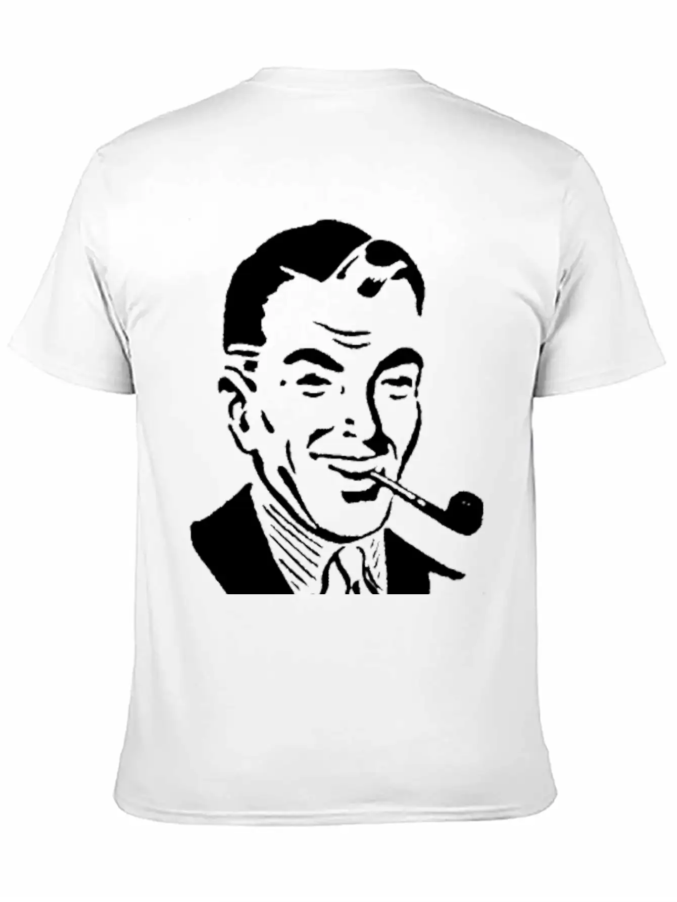 Man Smoking Pipe Breathable Graphic T-Shirt – Perfect For Casual Days