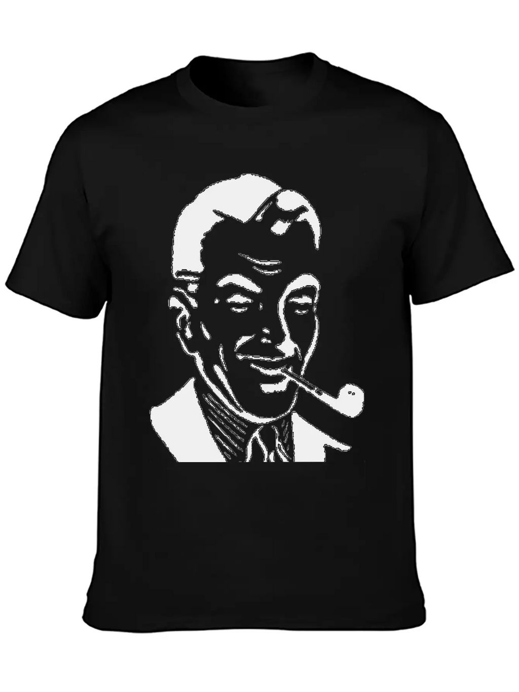 Man Smoking Pipe Breathable Graphic T-Shirt – Perfect For Casual Days