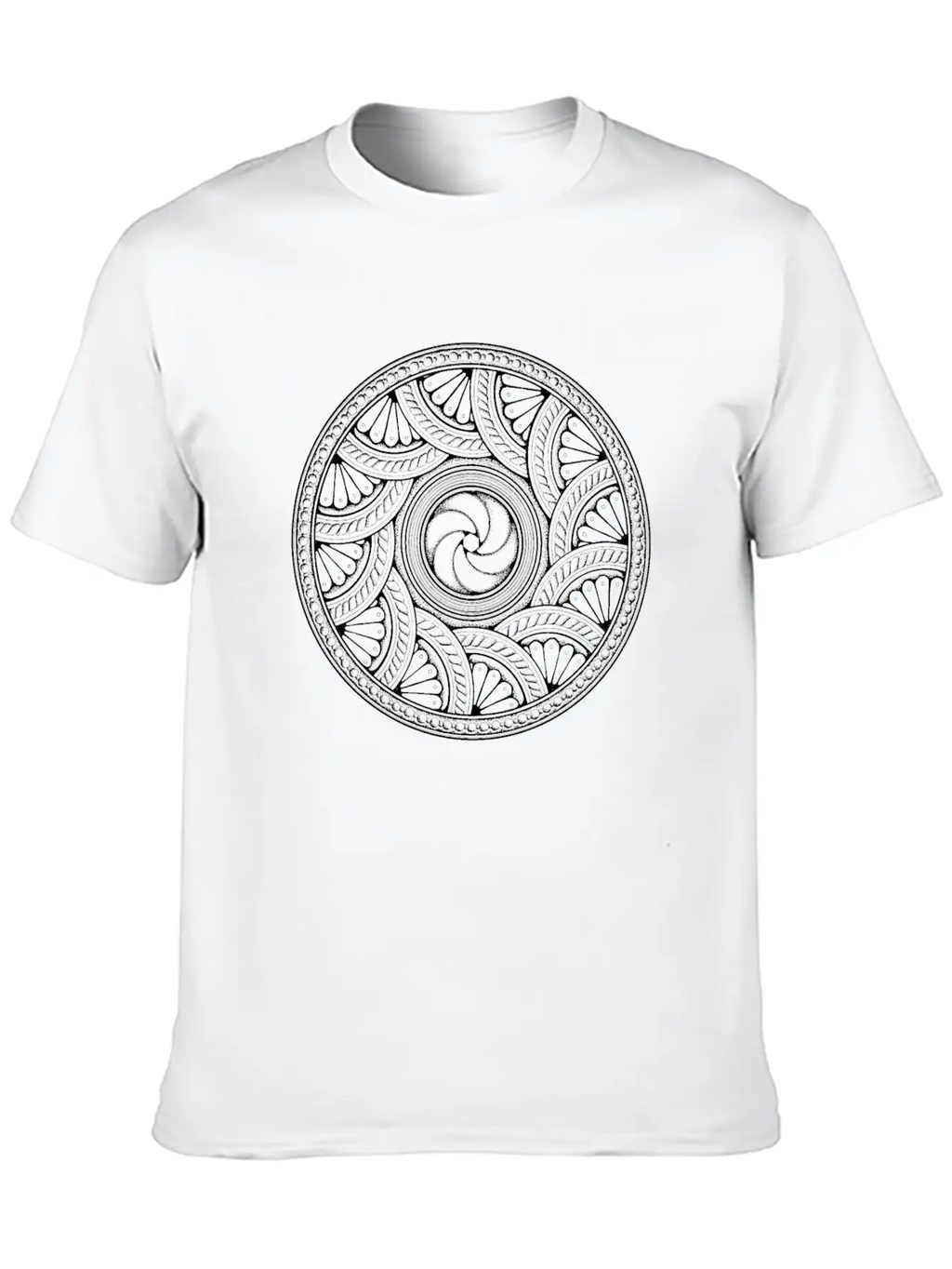 MANDALA 0050 Unisex Short Sleeve Soft Cotton T-Shirt – Casual Everyday Wear