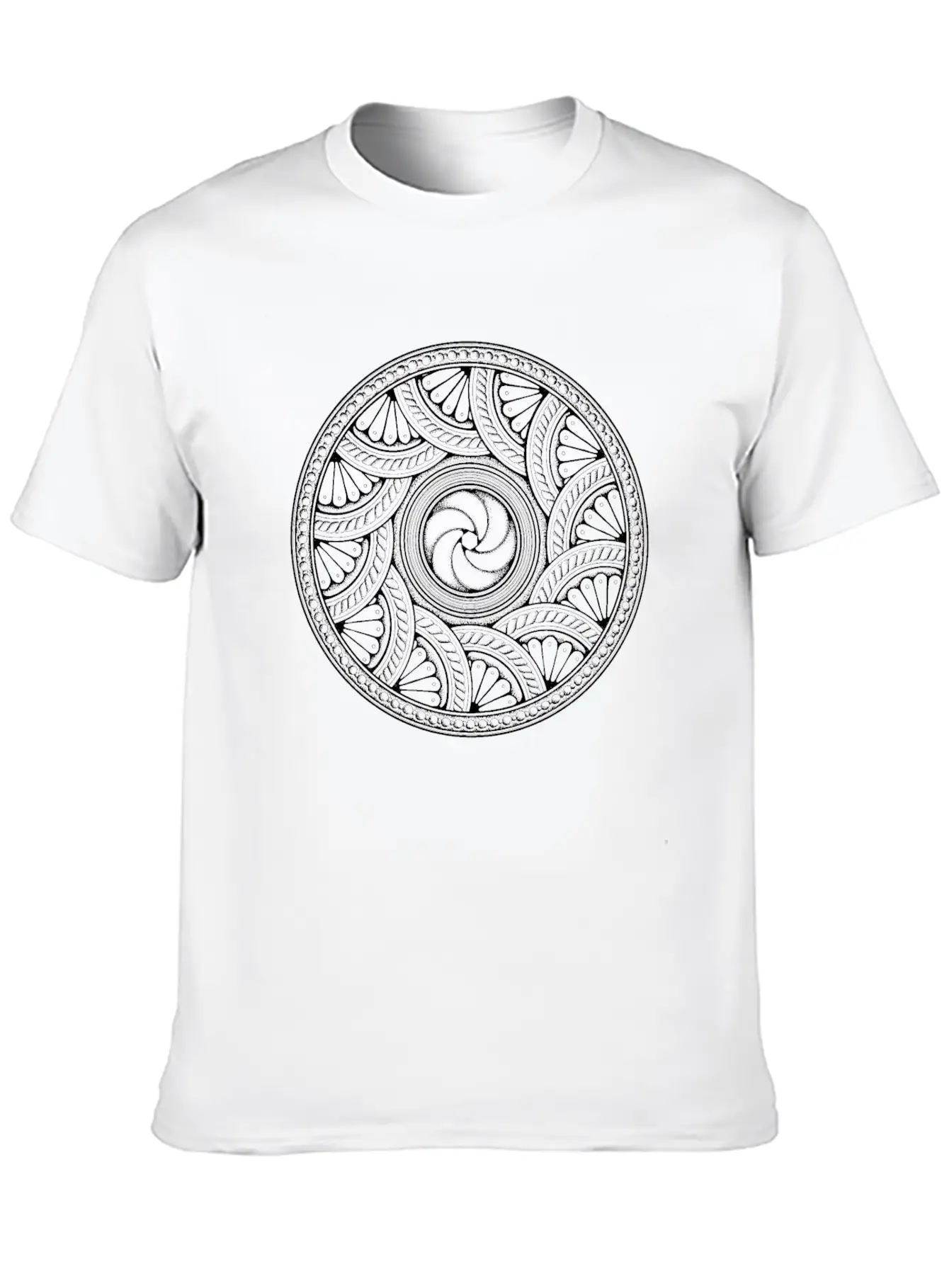 MANDALA 0050 Unisex Short Sleeve Soft Cotton T-Shirt – Casual Everyday Wear
