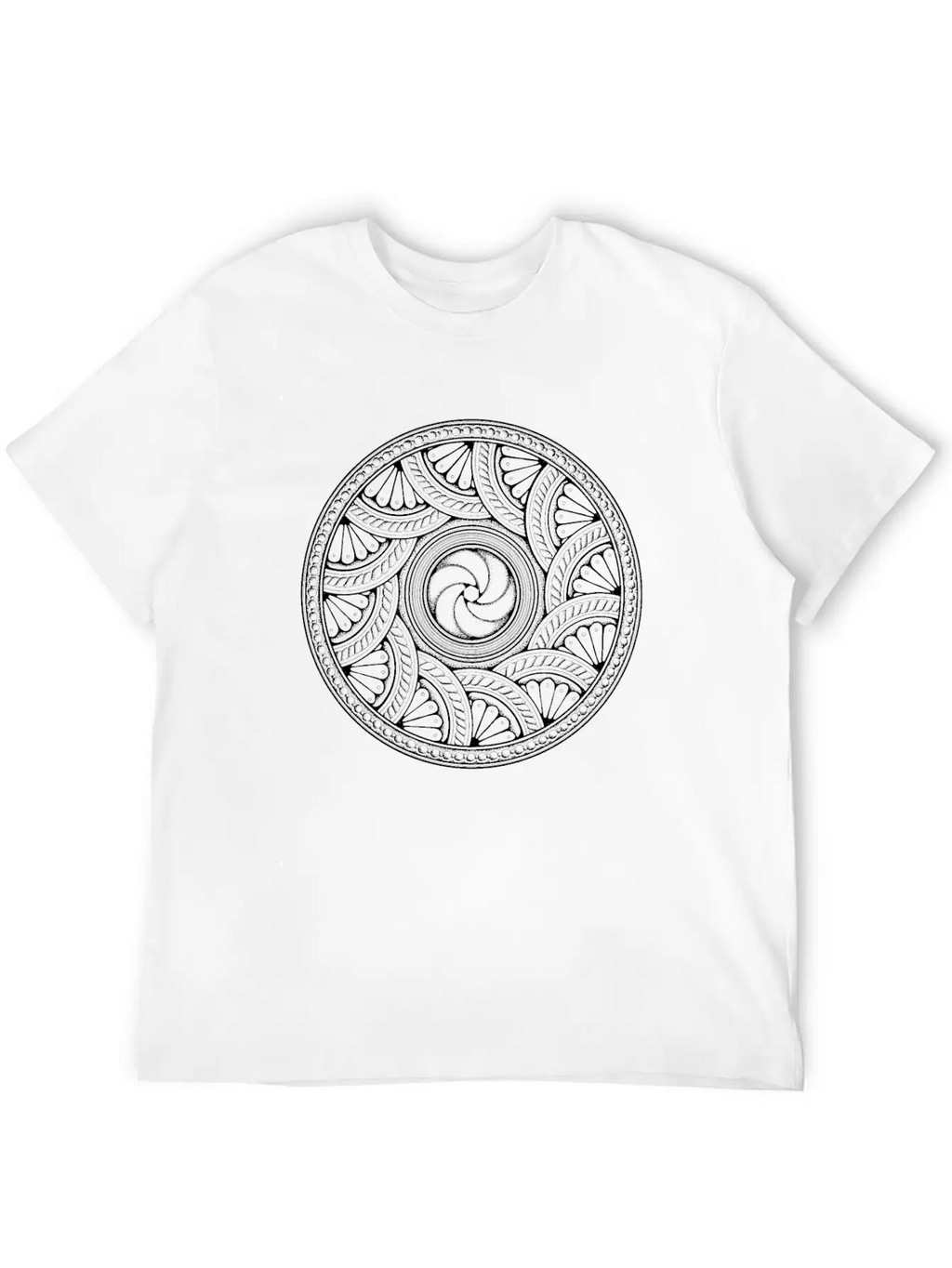 MANDALA 0050 Unisex Short Sleeve Soft Cotton T-Shirt – Casual Everyday Wear