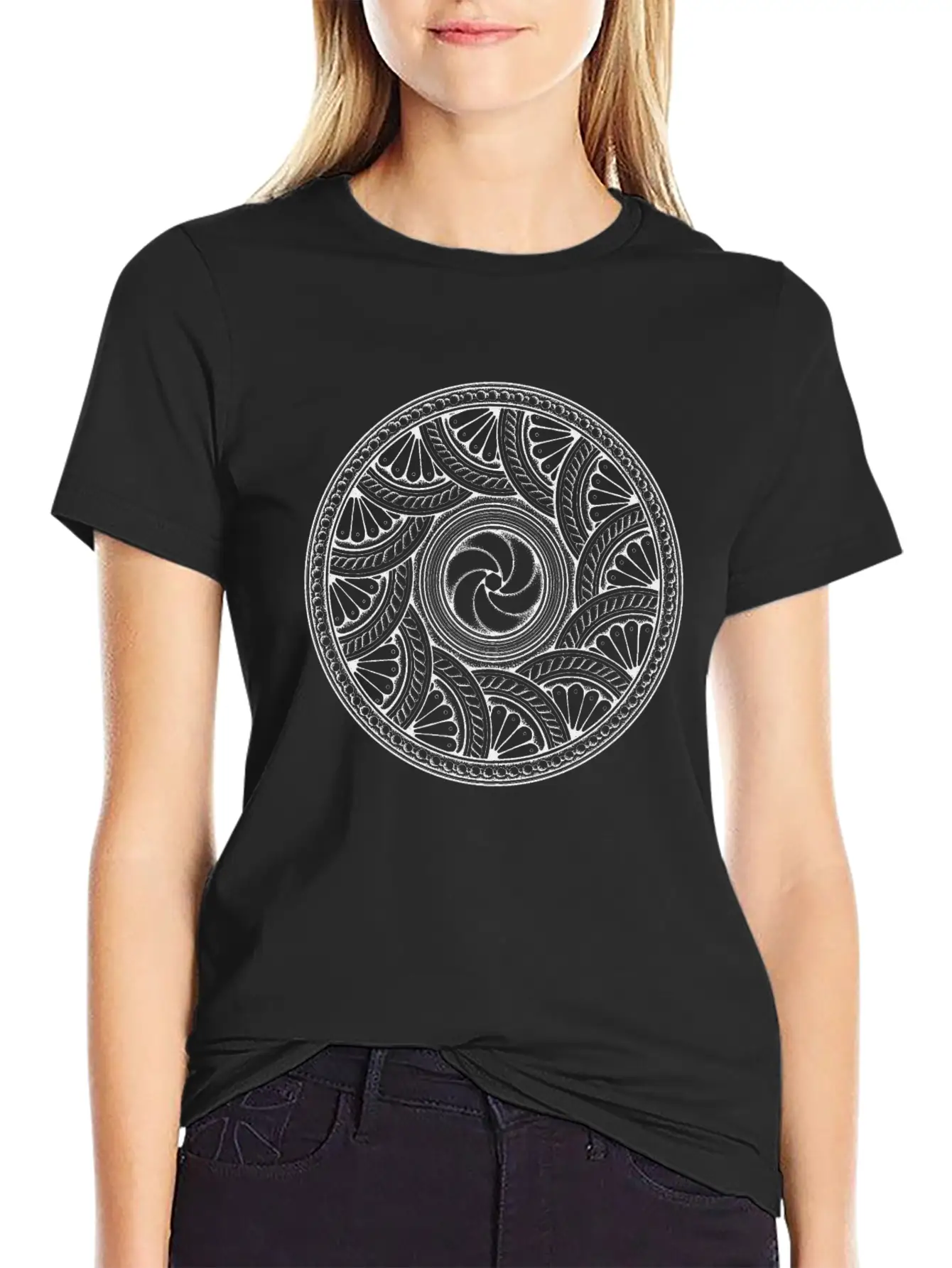 MANDALA 0050 Unisex Short Sleeve Soft Cotton T-Shirt – Casual Everyday Wear