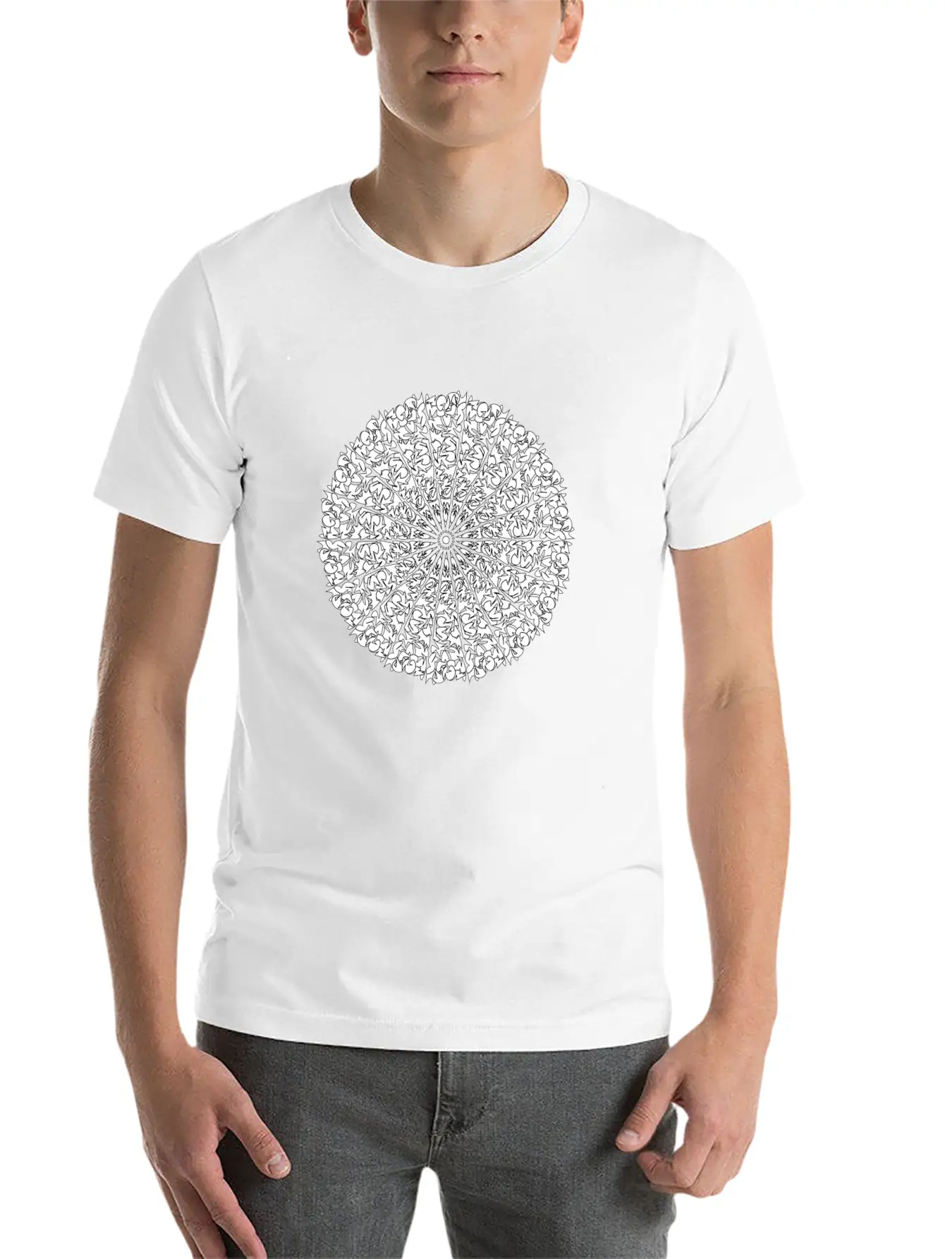 Mandala 2 Breathable Soft Cotton T-Shirt – Timeless Casual Look