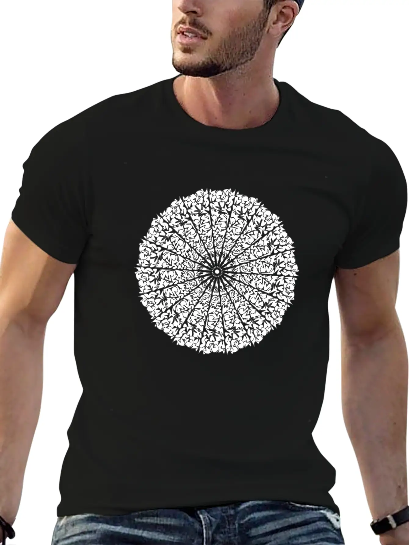 Mandala 2 Breathable Soft Cotton T-Shirt – Timeless Casual Look