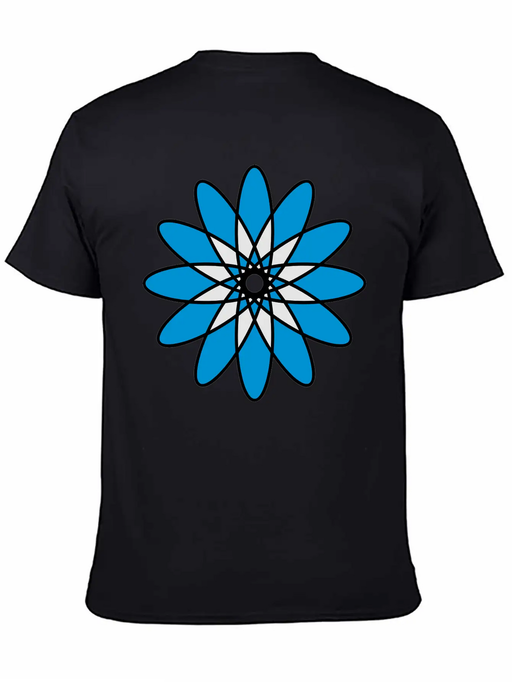Mandala Flower Atom Unisex Casual T-Shirt – Clean Design For Daily Comfort