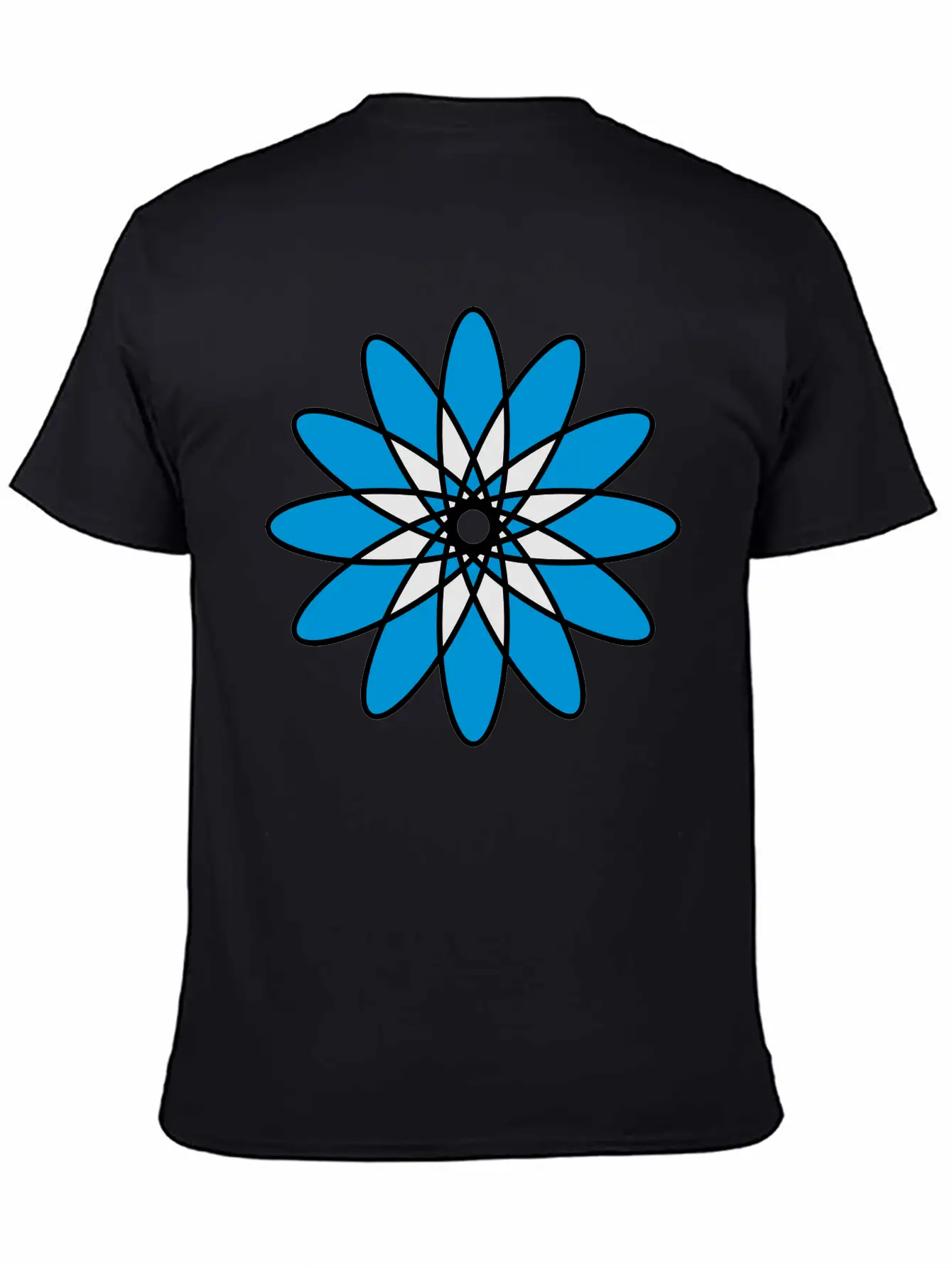 Mandala Flower Atom Unisex Casual T-Shirt – Clean Design For Daily Comfort