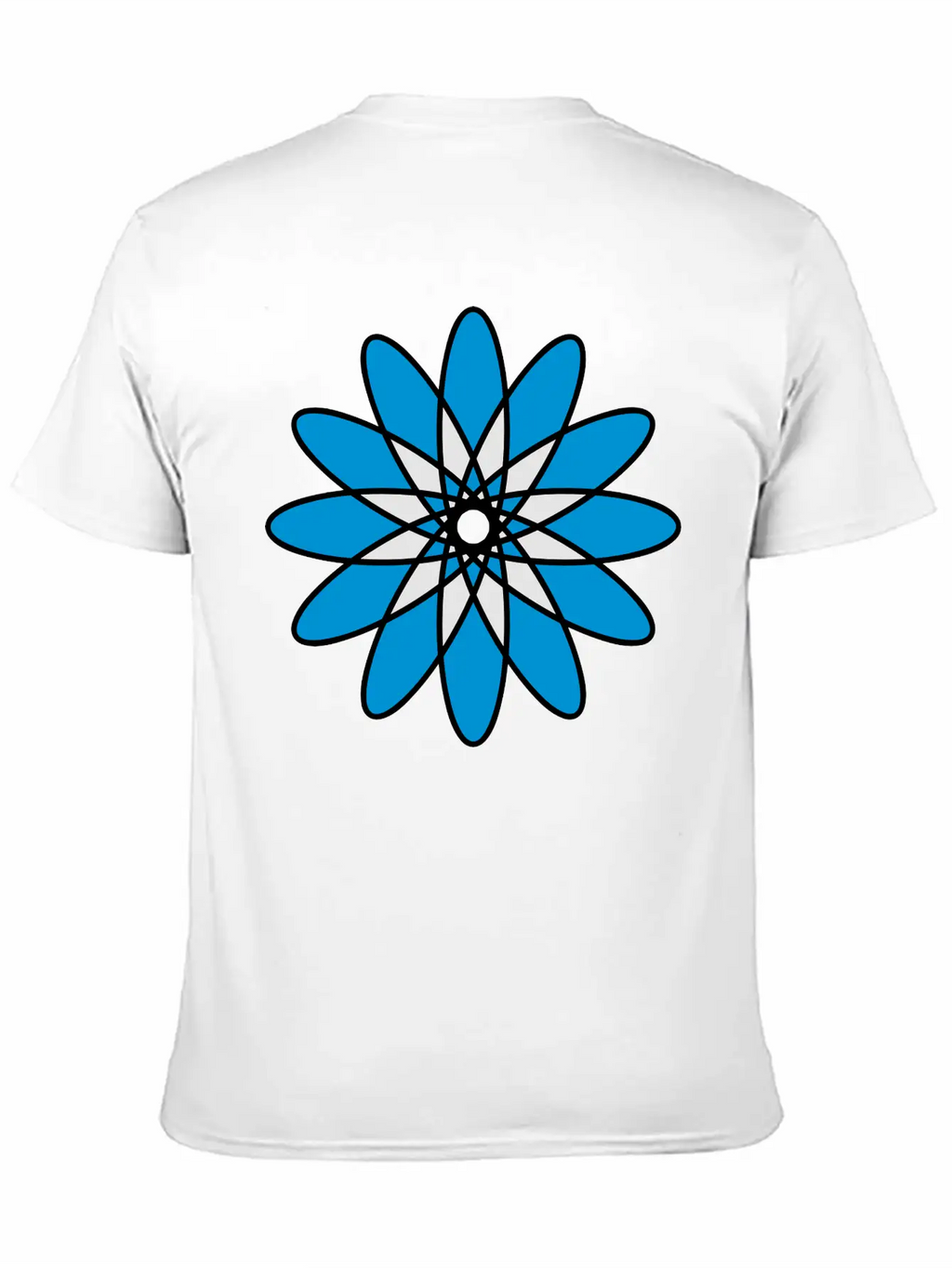 Mandala Flower Atom Unisex Casual T-Shirt – Clean Design For Daily Comfort