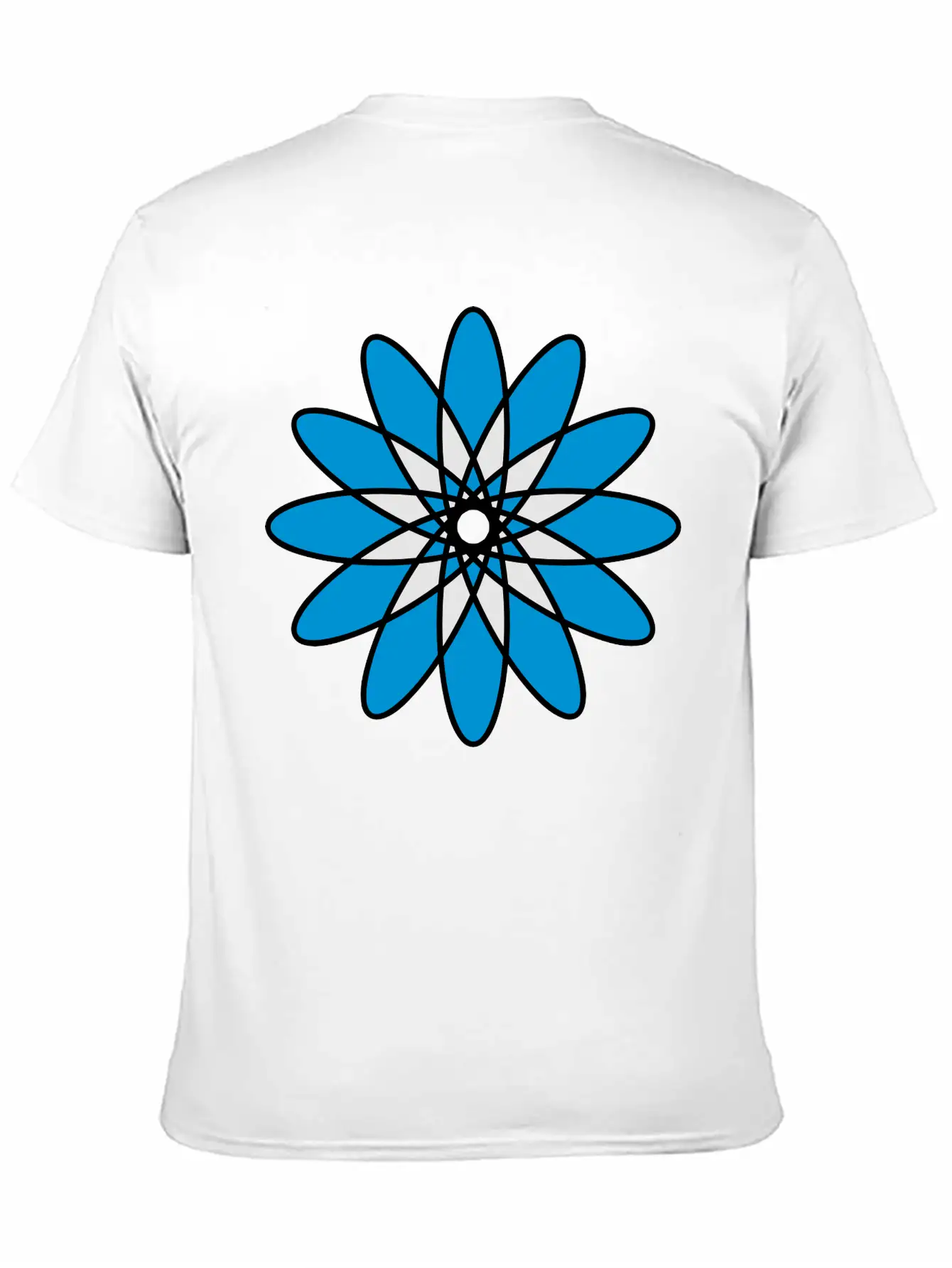 Mandala Flower Atom Unisex Casual T-Shirt – Clean Design For Daily Comfort