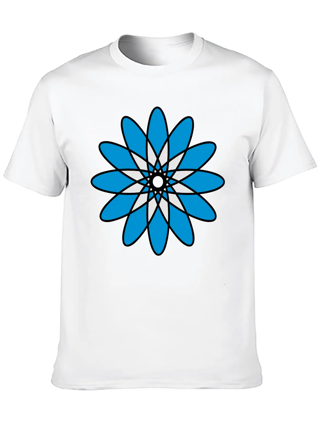 Mandala Flower Atom Unisex Casual T-Shirt – Clean Design For Daily Comfort