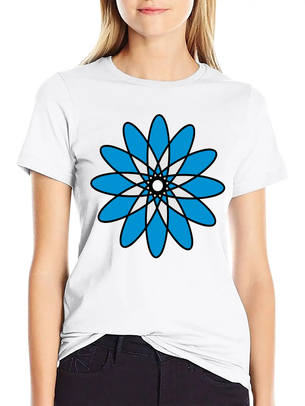 Mandala Flower Atom Unisex Casual T-Shirt – Clean Design For Daily Comfort
