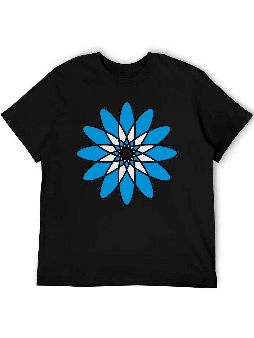 Mandala Flower Atom Unisex Casual T-Shirt – Clean Design For Daily Comfort