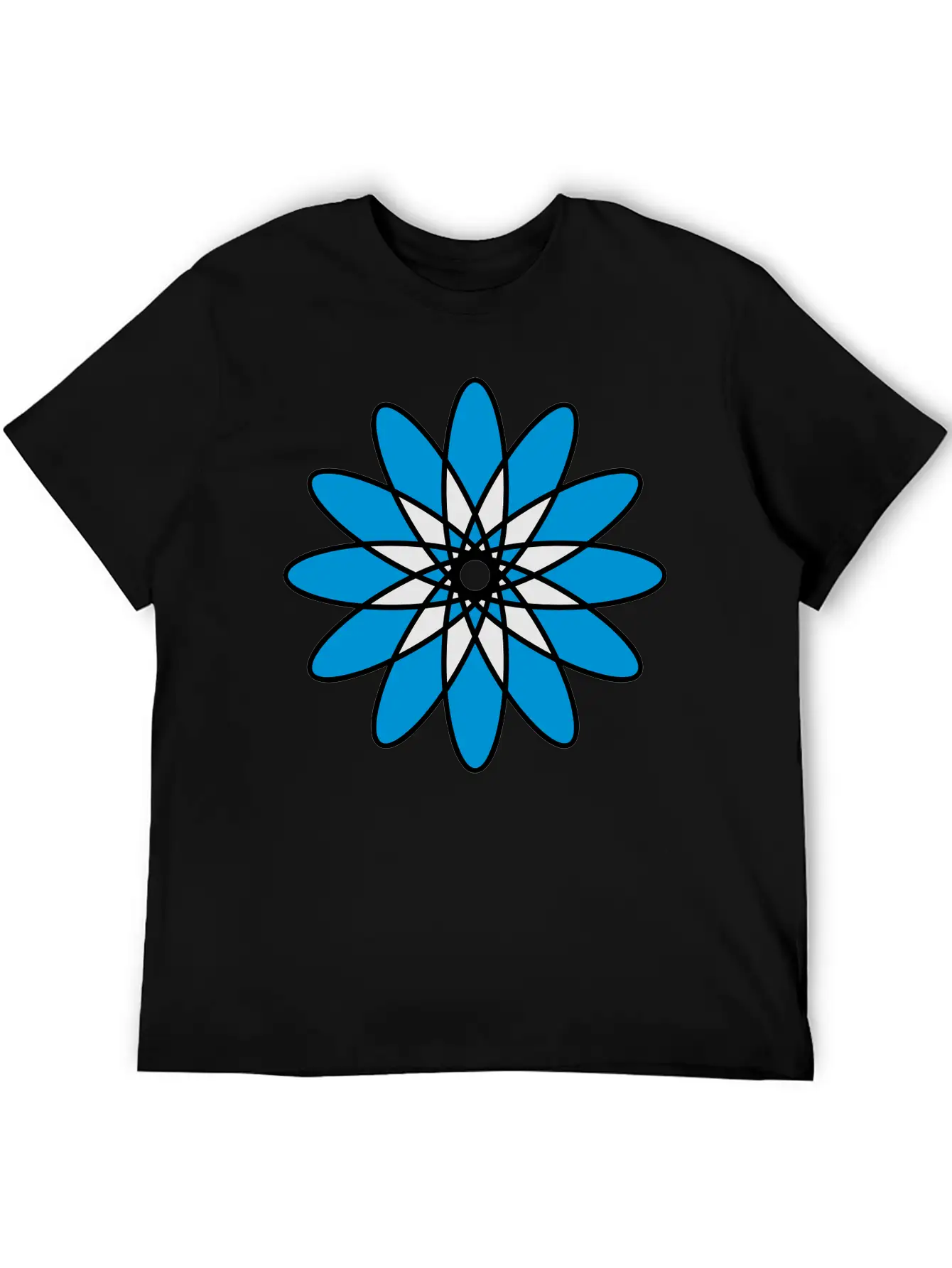 Mandala Flower Atom Unisex Casual T-Shirt – Clean Design For Daily Comfort