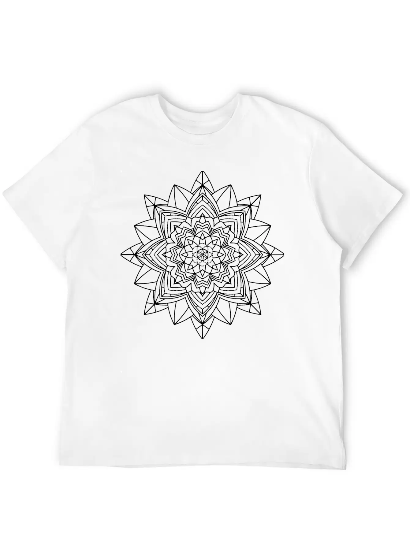 Mandala Mantra Illustration Tattoo Unisex Casual T-Shirt – Clean Design For Daily Comfort