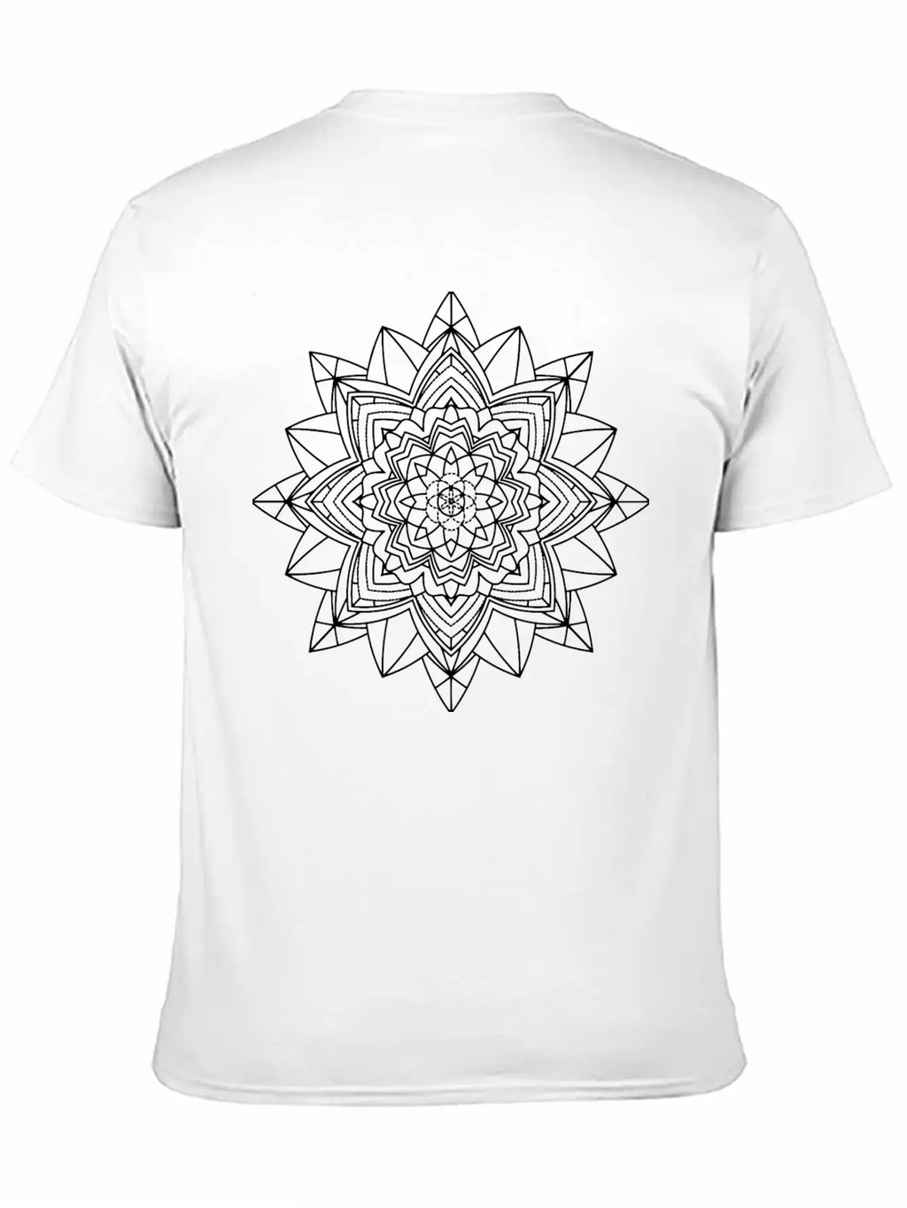 Mandala Mantra Illustration Tattoo Unisex Casual T-Shirt – Clean Design For Daily Comfort