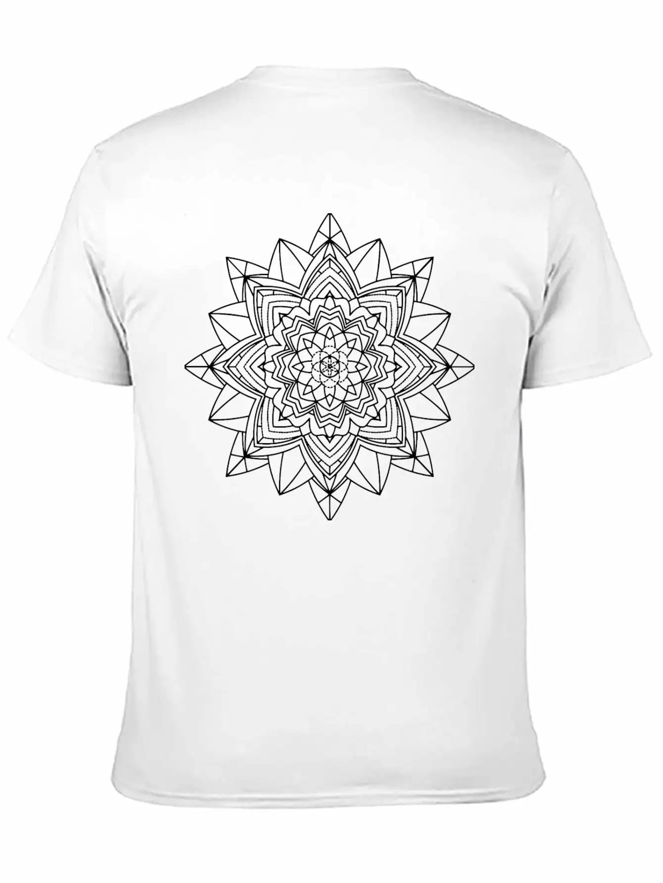 Mandala Mantra Illustration Tattoo Unisex Casual T-Shirt – Clean Design For Daily Comfort