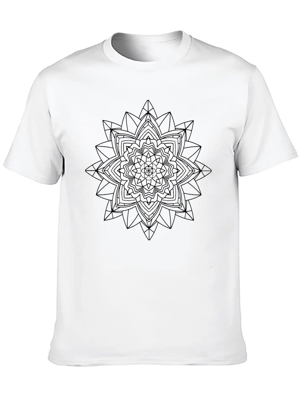 Mandala Mantra Illustration Tattoo Unisex Casual T-Shirt – Clean Design For Daily Comfort