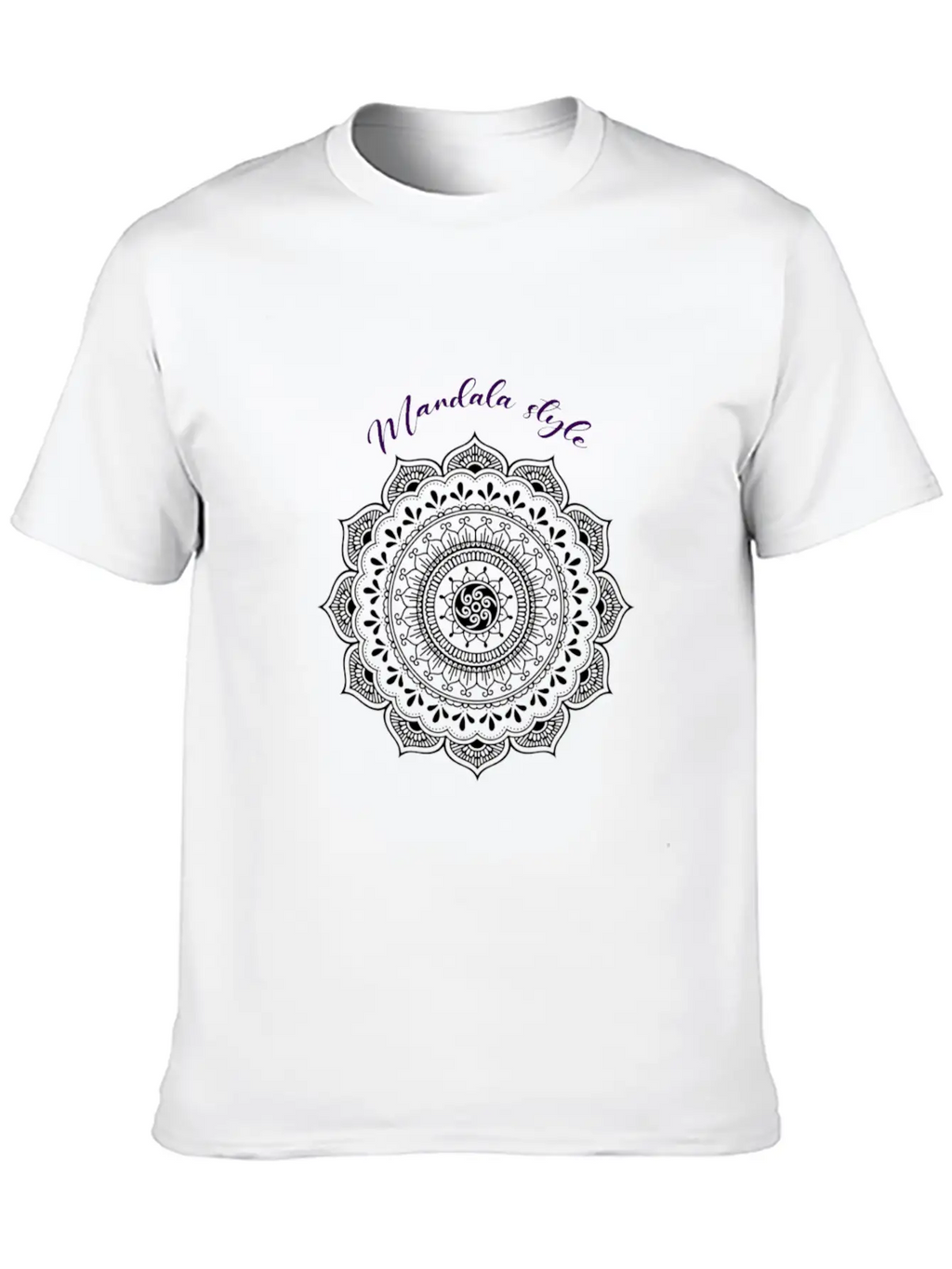 MANDALA STYLE Unisex Casual T-Shirt – Clean Design For Daily Comfort