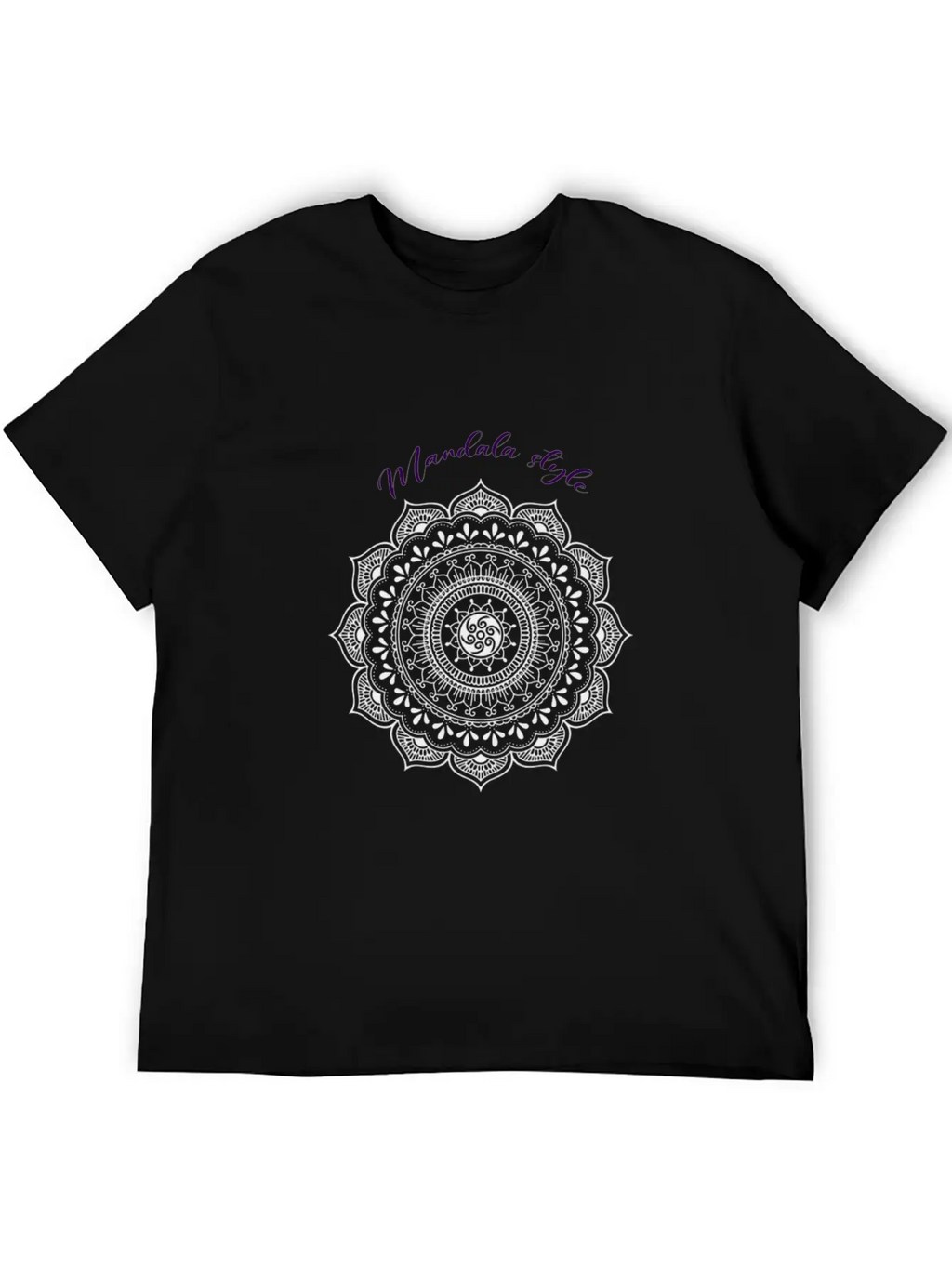 MANDALA STYLE Unisex Casual T-Shirt – Clean Design For Daily Comfort
