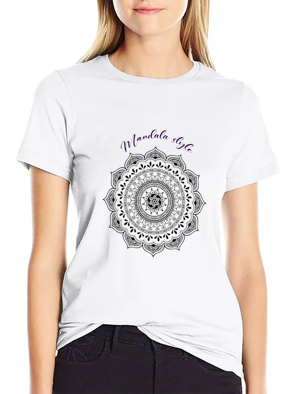 MANDALA STYLE Unisex Casual T-Shirt – Clean Design For Daily Comfort