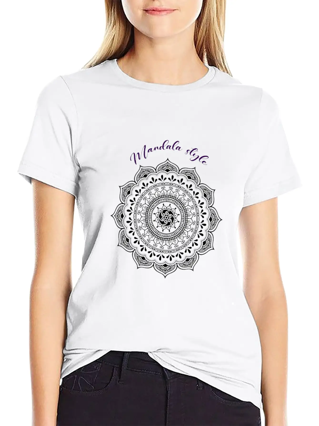 MANDALA STYLE Unisex Casual T-Shirt – Clean Design For Daily Comfort