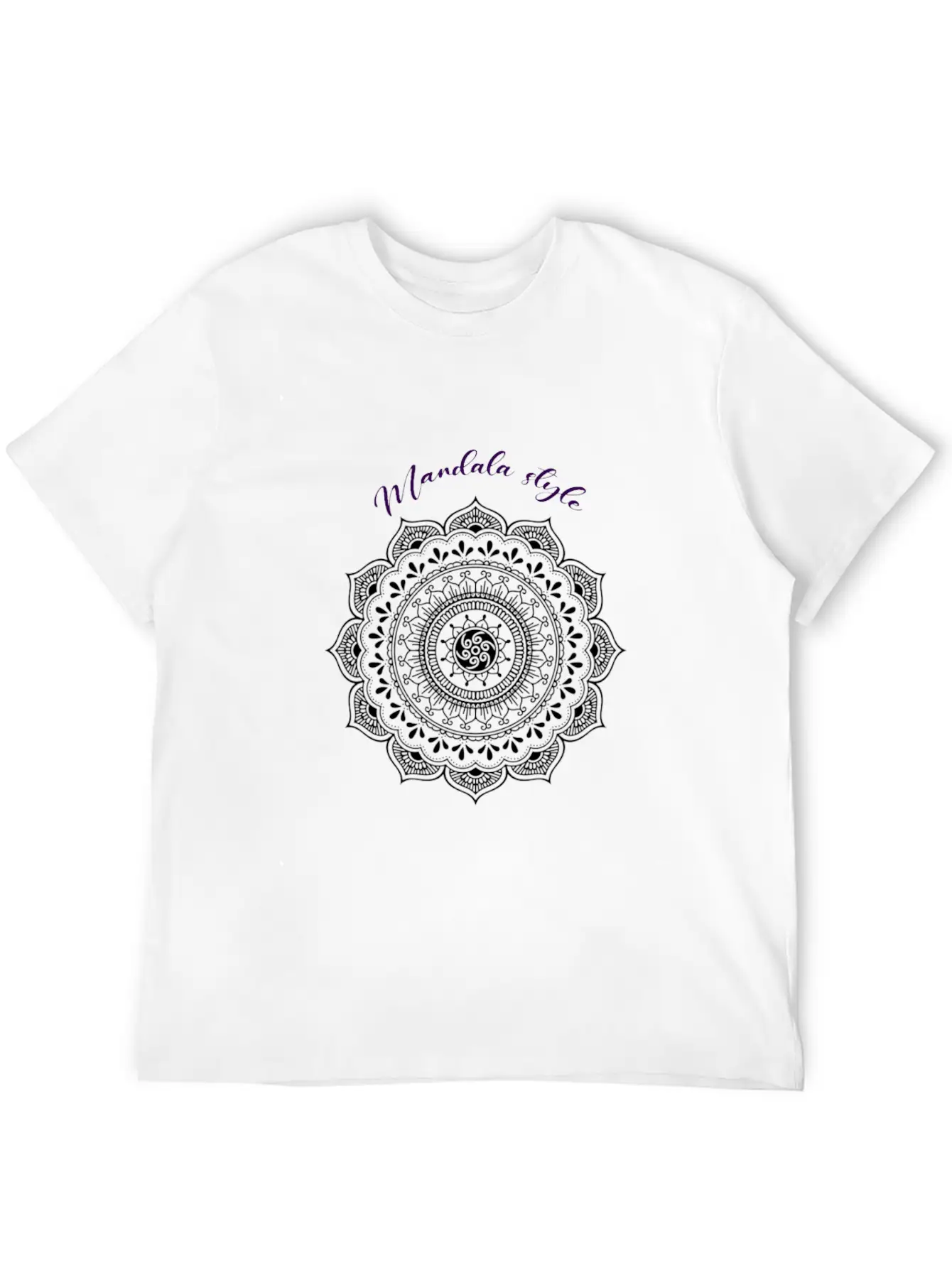 MANDALA STYLE Unisex Casual T-Shirt – Clean Design For Daily Comfort