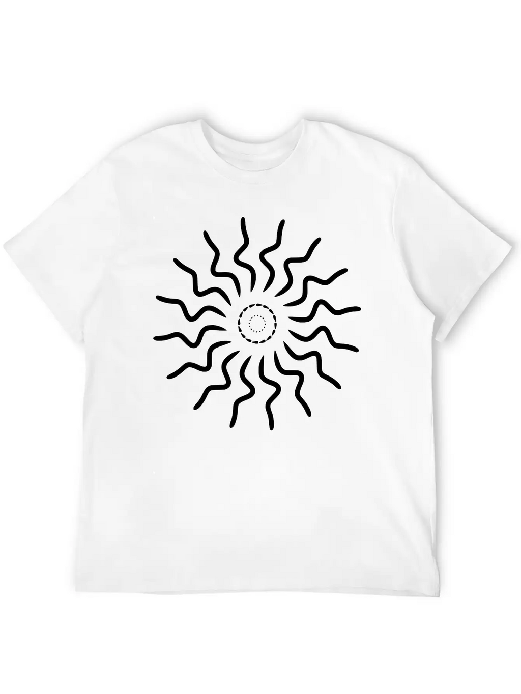 Mandala Sun Breathable Soft Cotton T-Shirt – Timeless Casual Look