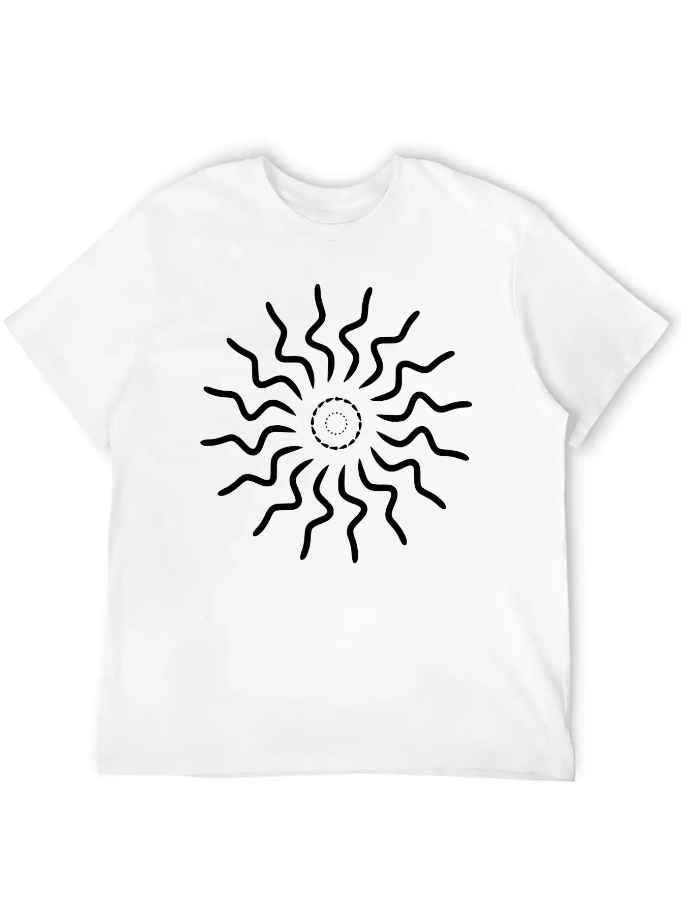Mandala Sun Breathable Soft Cotton T-Shirt – Timeless Casual Look