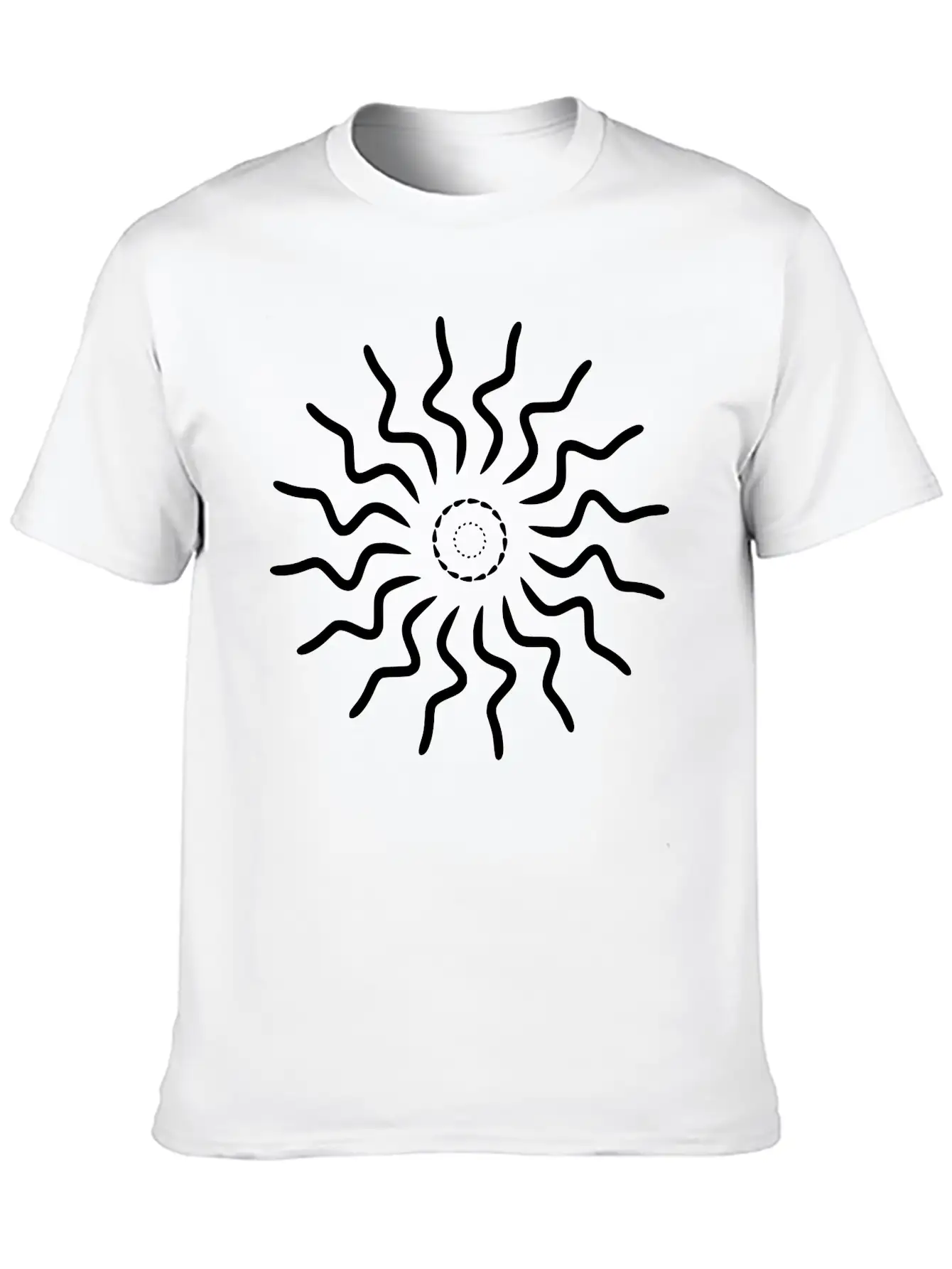 Mandala Sun Breathable Soft Cotton T-Shirt – Timeless Casual Look